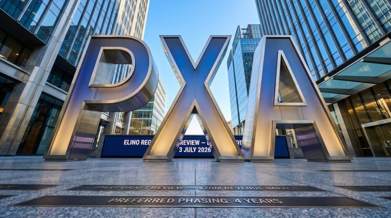 Large PXA letters sculpture