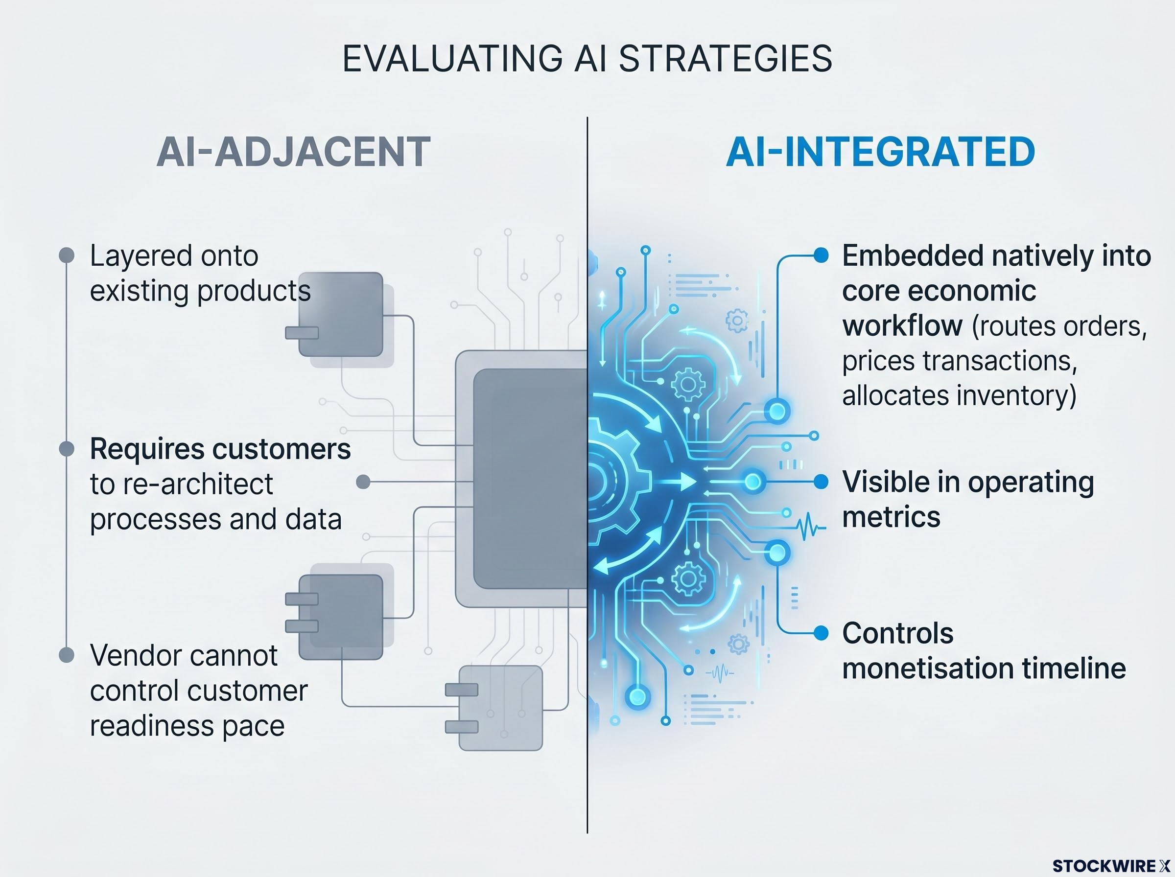 AI-Adjacent vs. AI-Integrated Strategies
