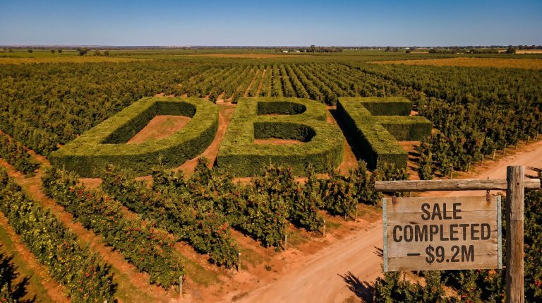 hedges spelling out DBF