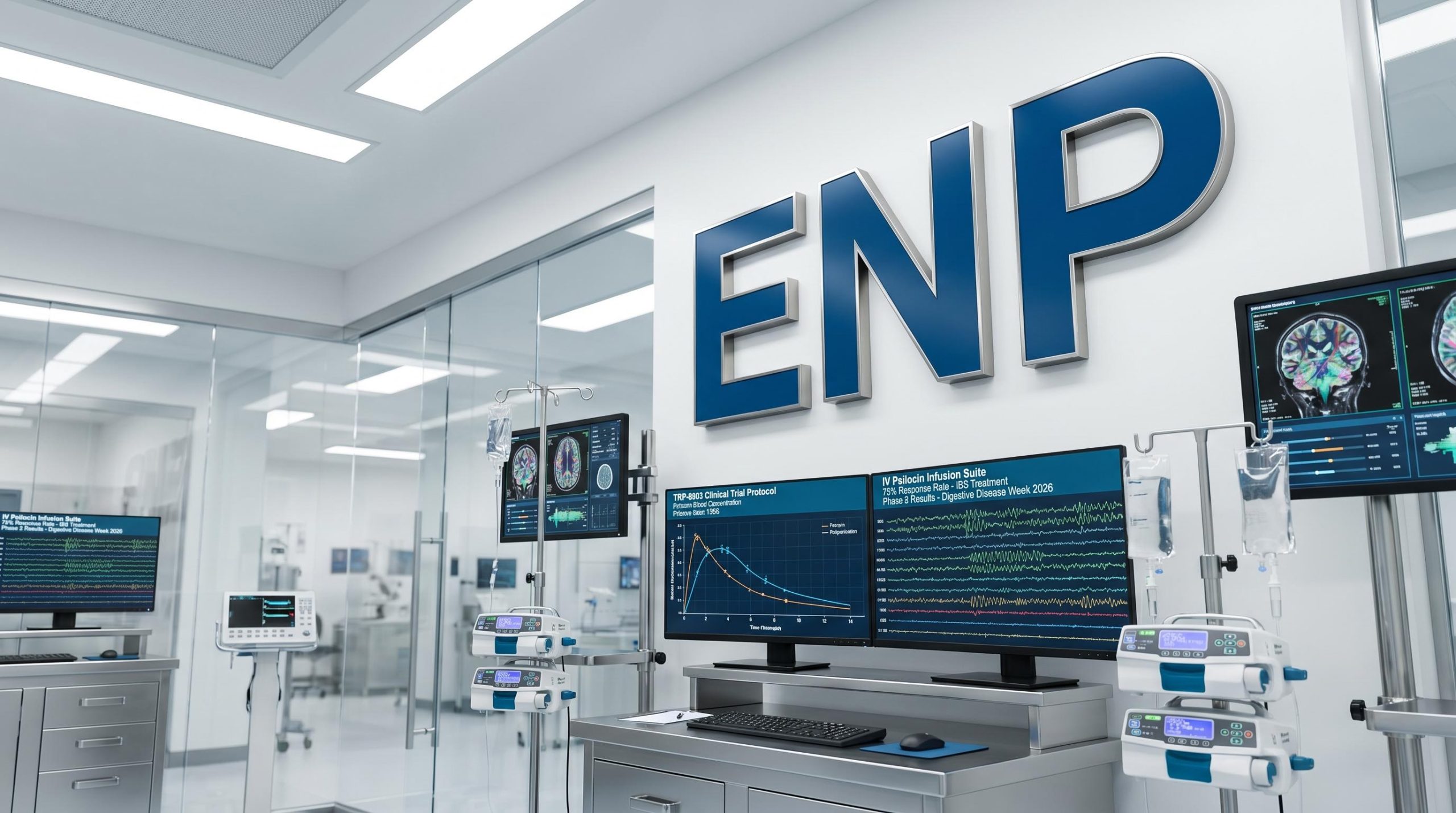 Monitors in a medical lab