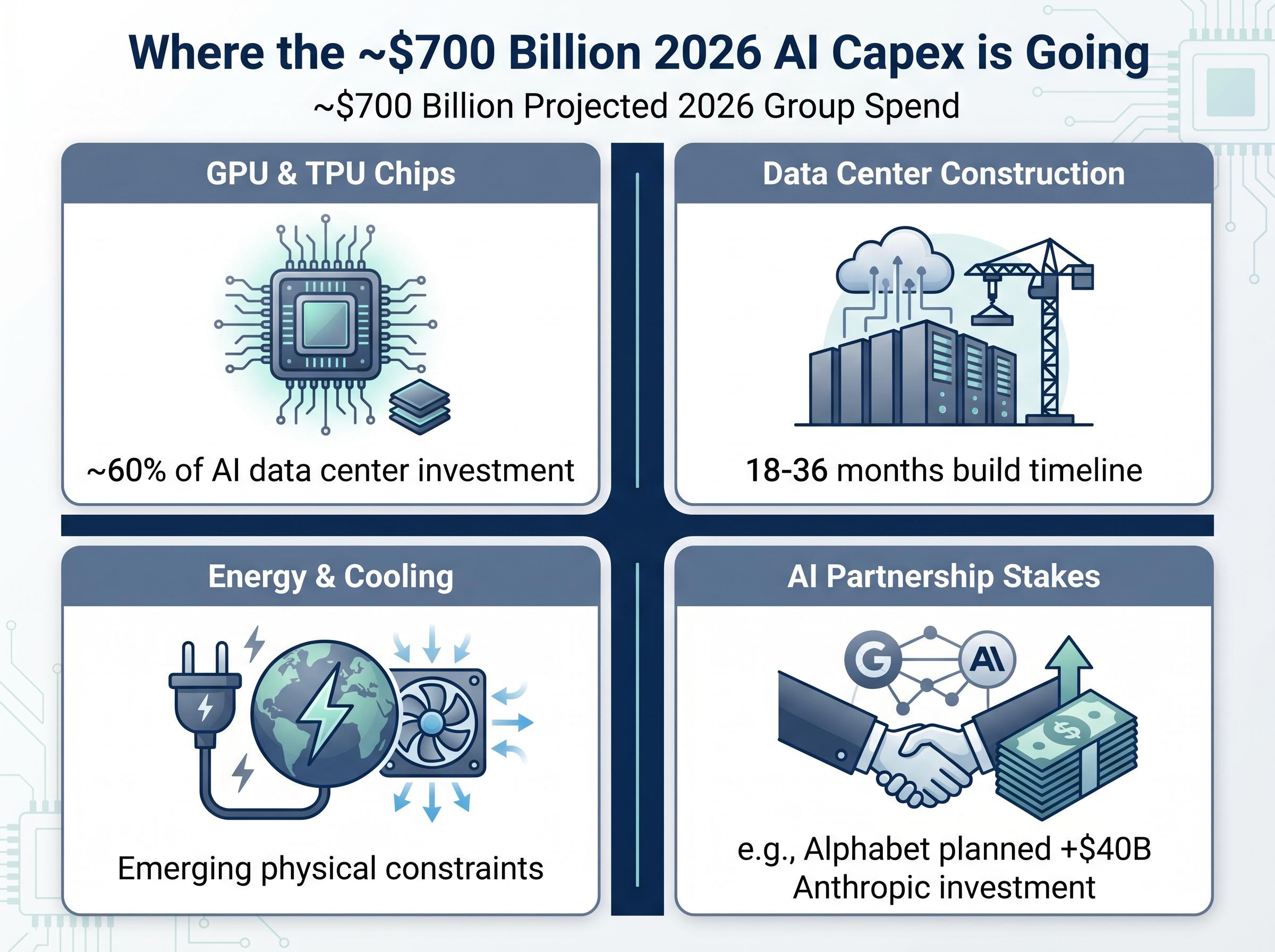 The Anatomy of ~$700 Billion in AI Infrastructure Spending
