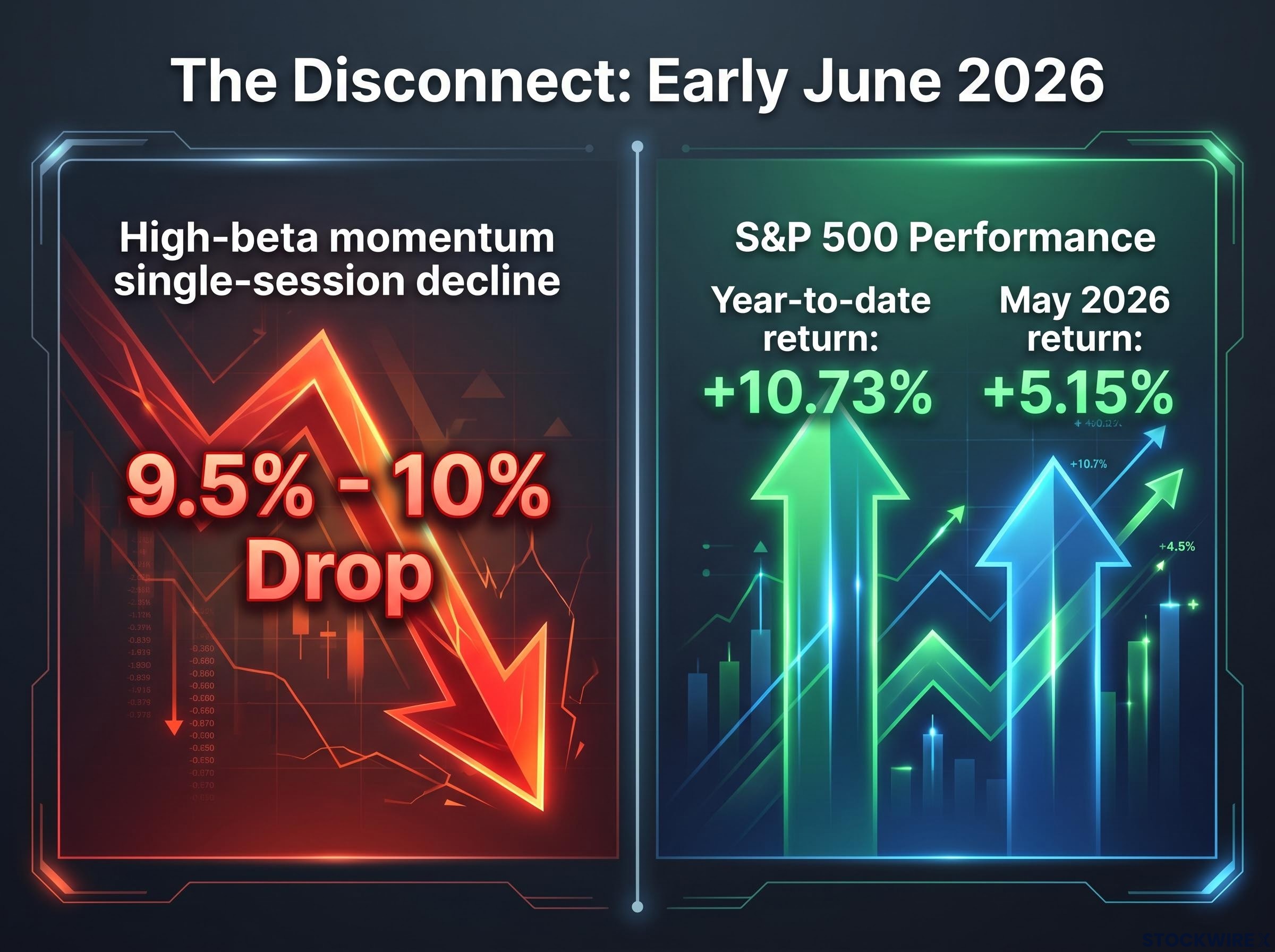 The Market Disconnect: Broad Index vs. Momentum Crash