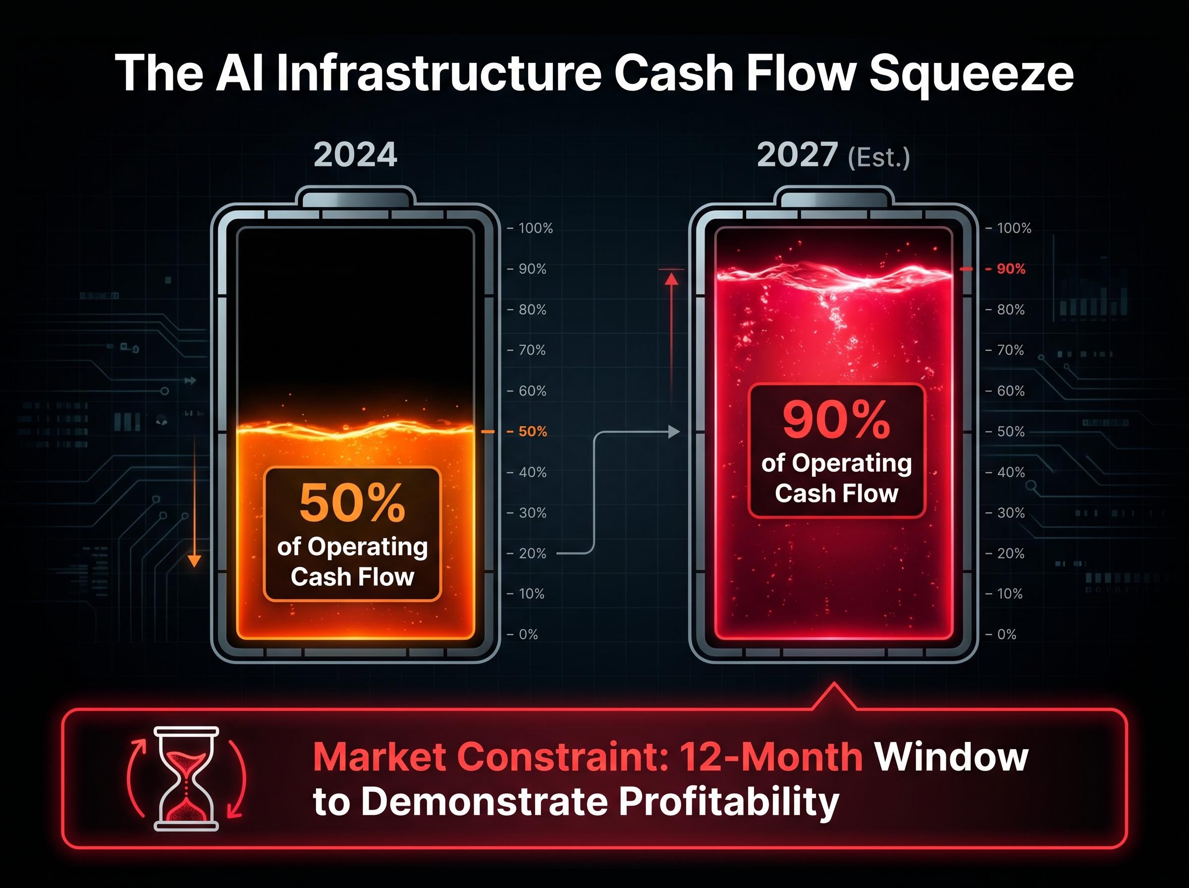 The Operating Cash Flow Squeeze (2024 vs 2027)