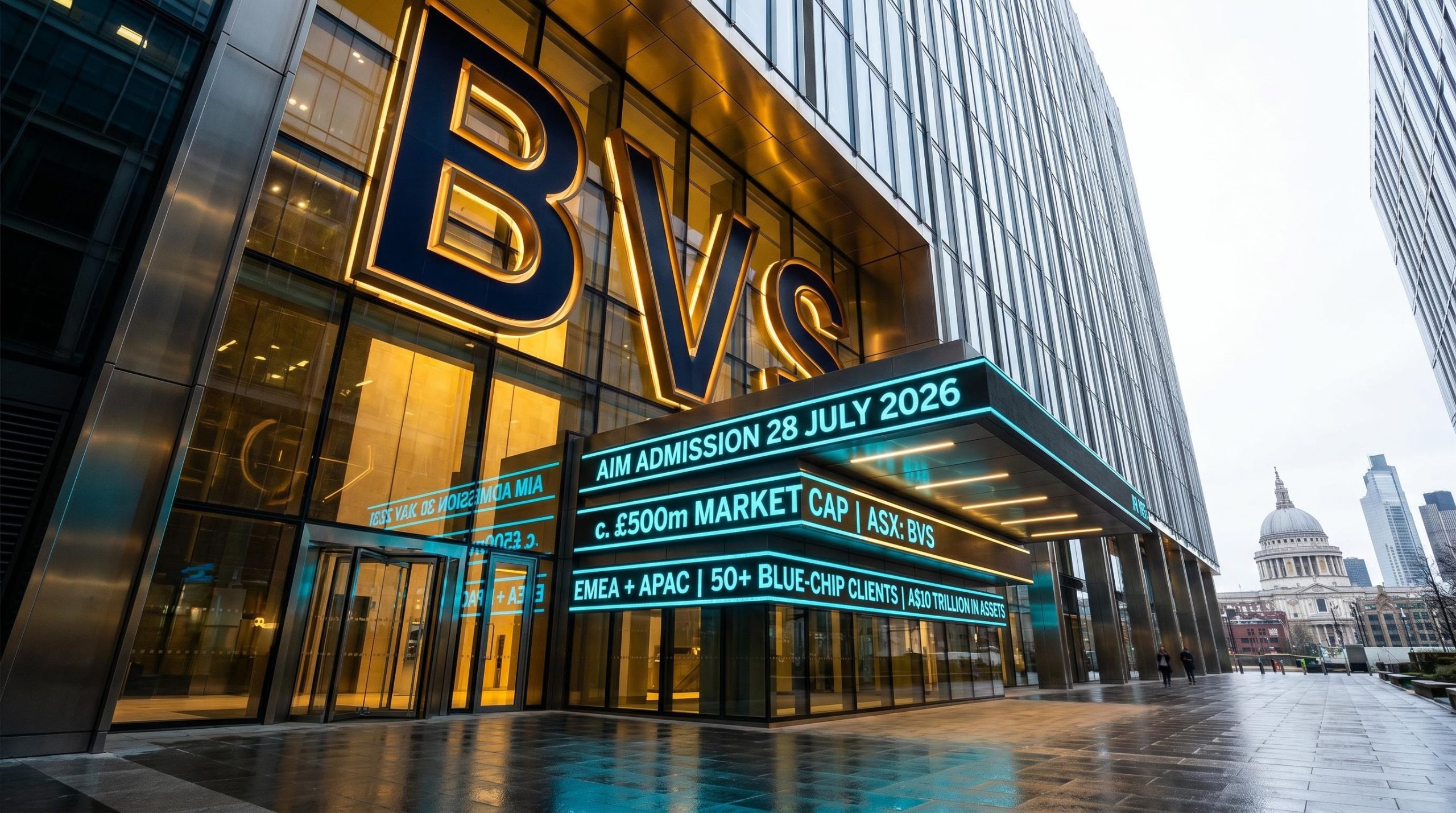 Modern building entrance BVS