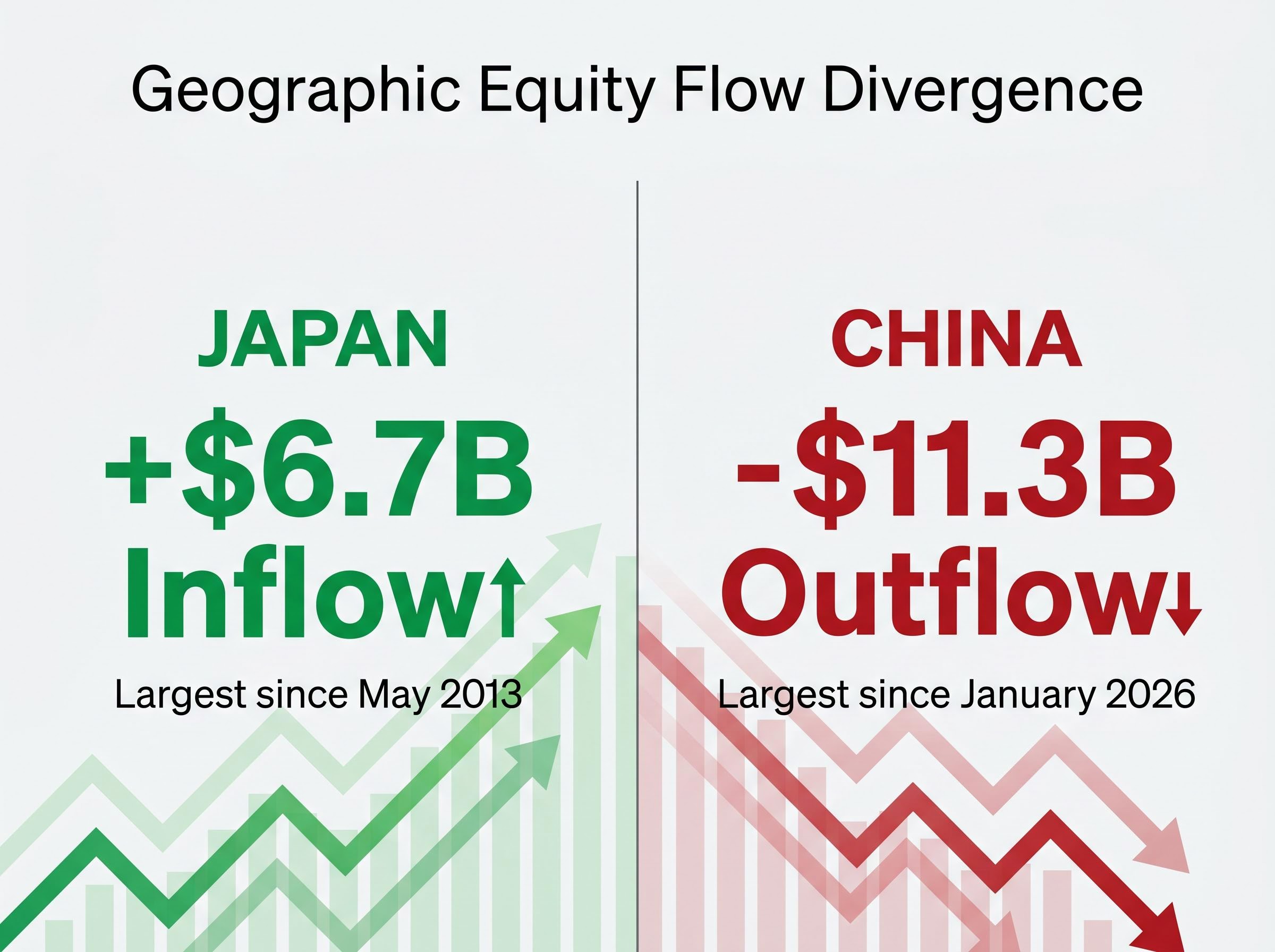 Diverging Asian Markets: Japan Inflows vs. China Outflows