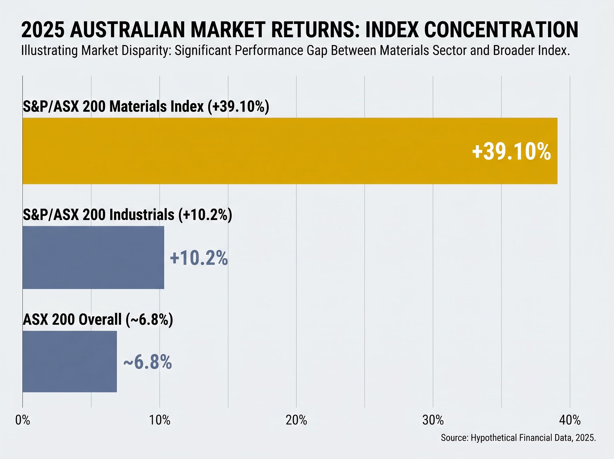 2025 Performance Gap: ASX 200 vs Sectors