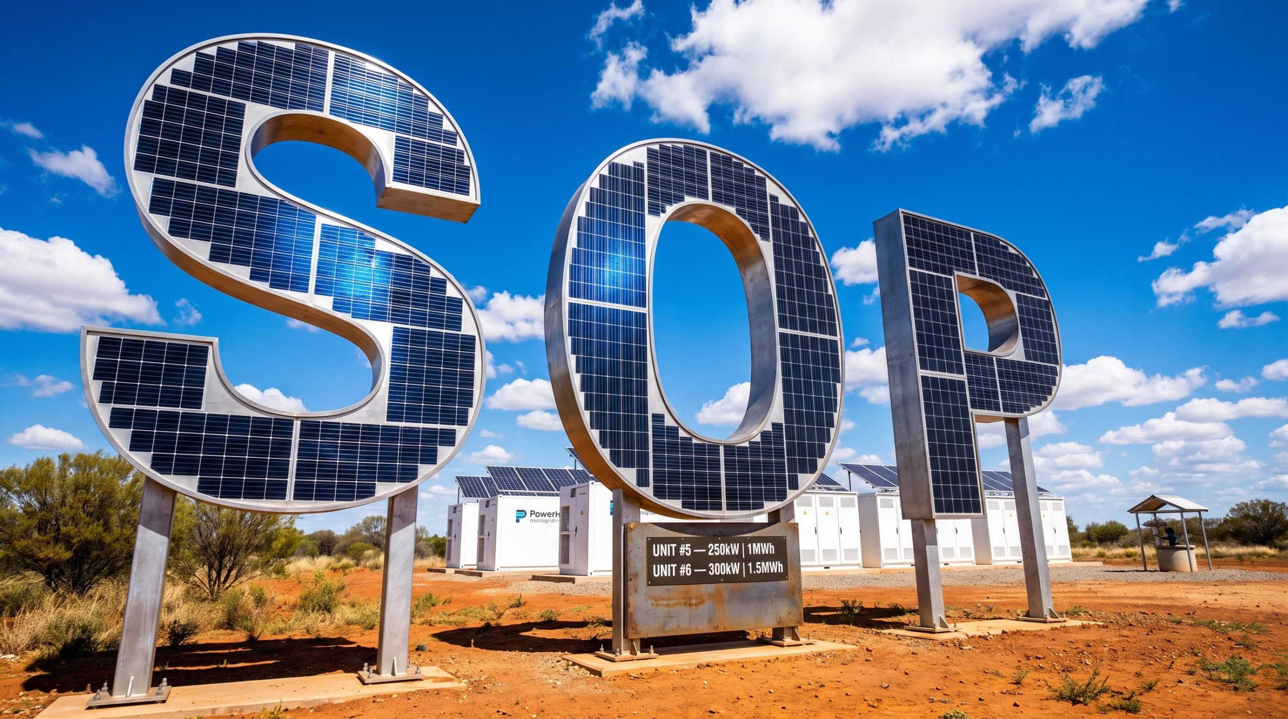 Sculpture made of solar panels
