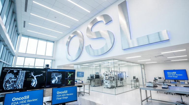 Modern lab equipment displays