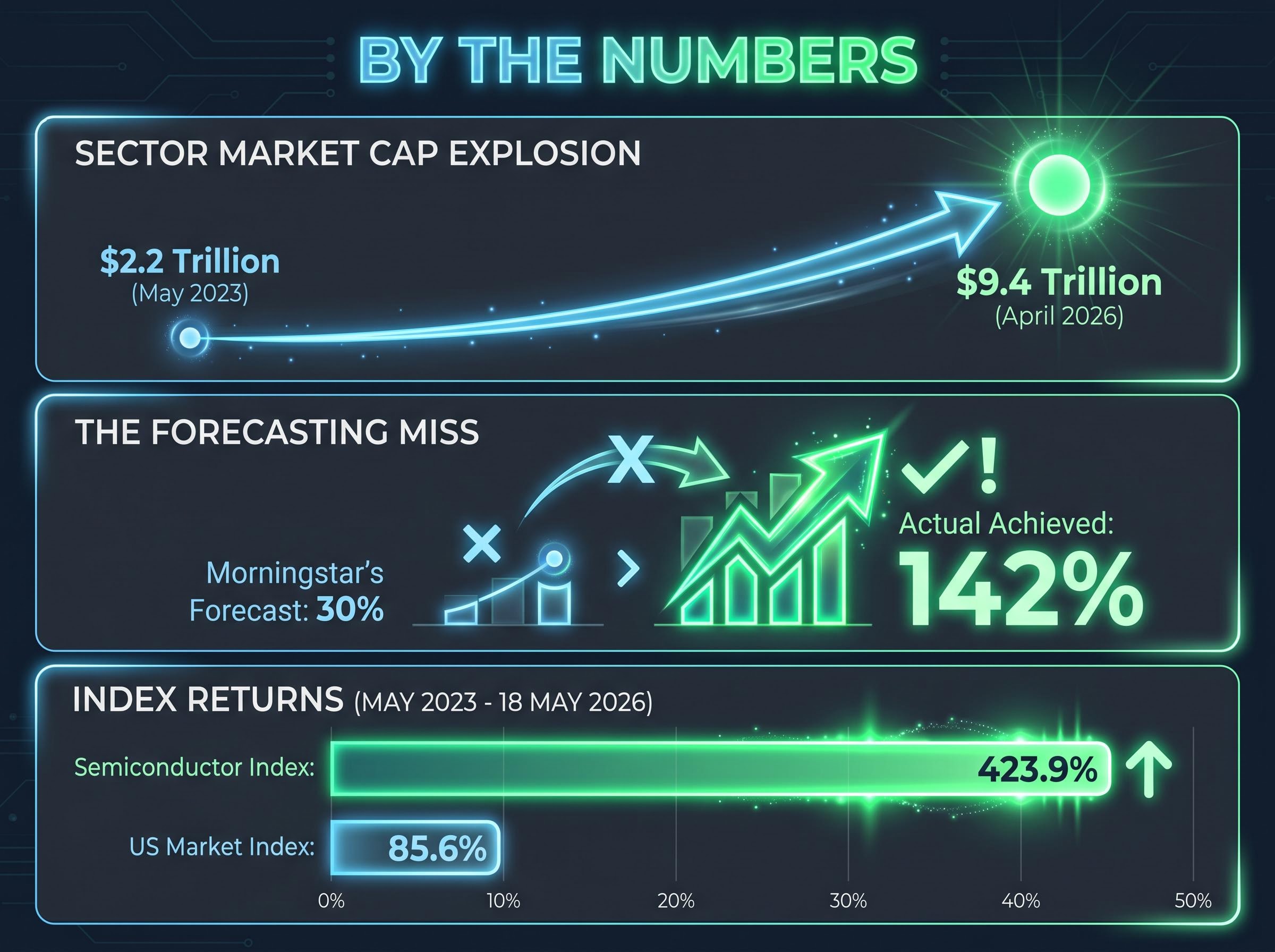 The AI Semiconductor Shock: 3 Years by the Numbers