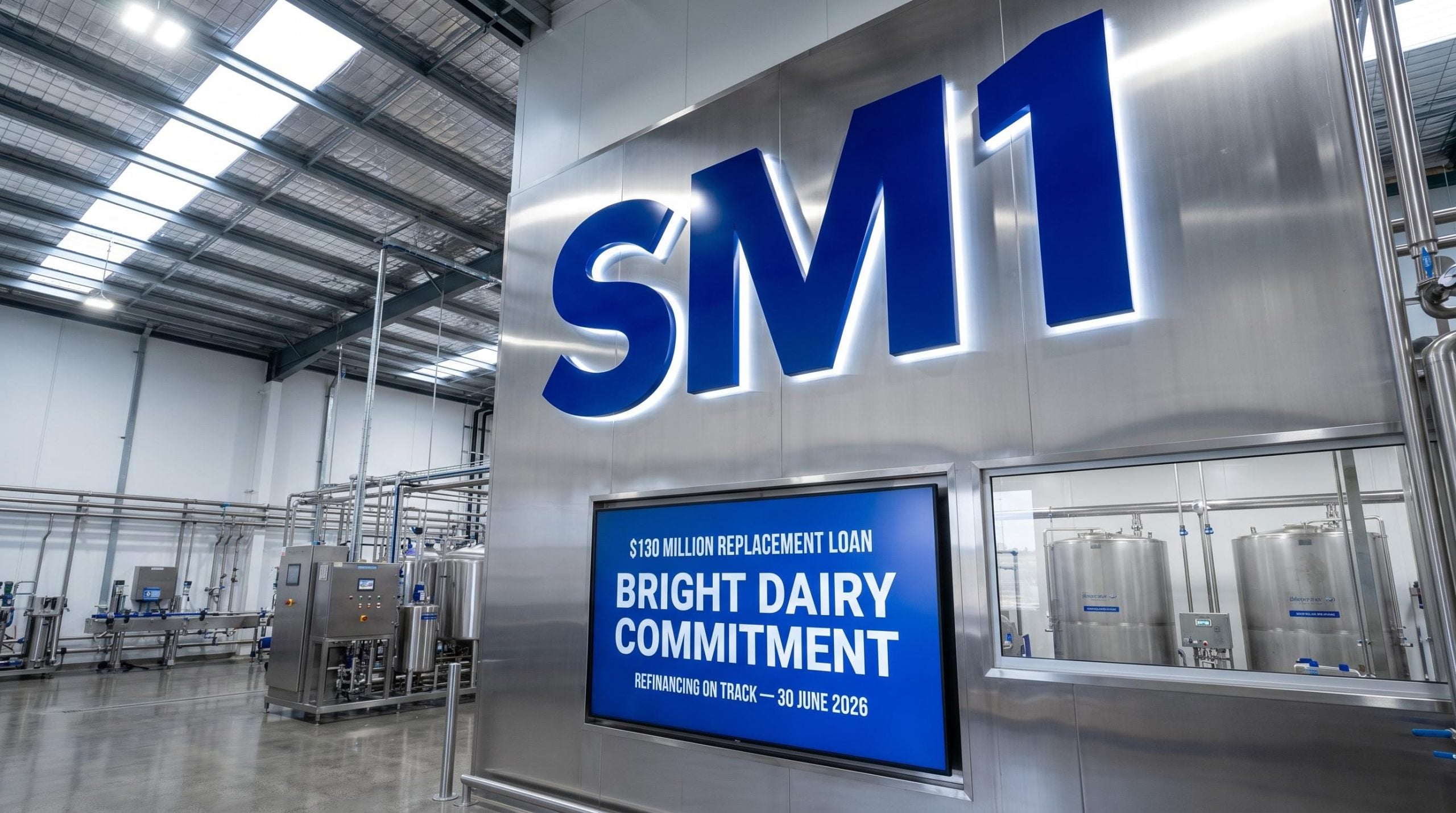 Dairy factory metal tanks