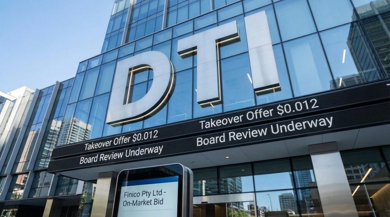 DTI Group Receives $0.012 Takeover Bid From Existing Shareholder Finico