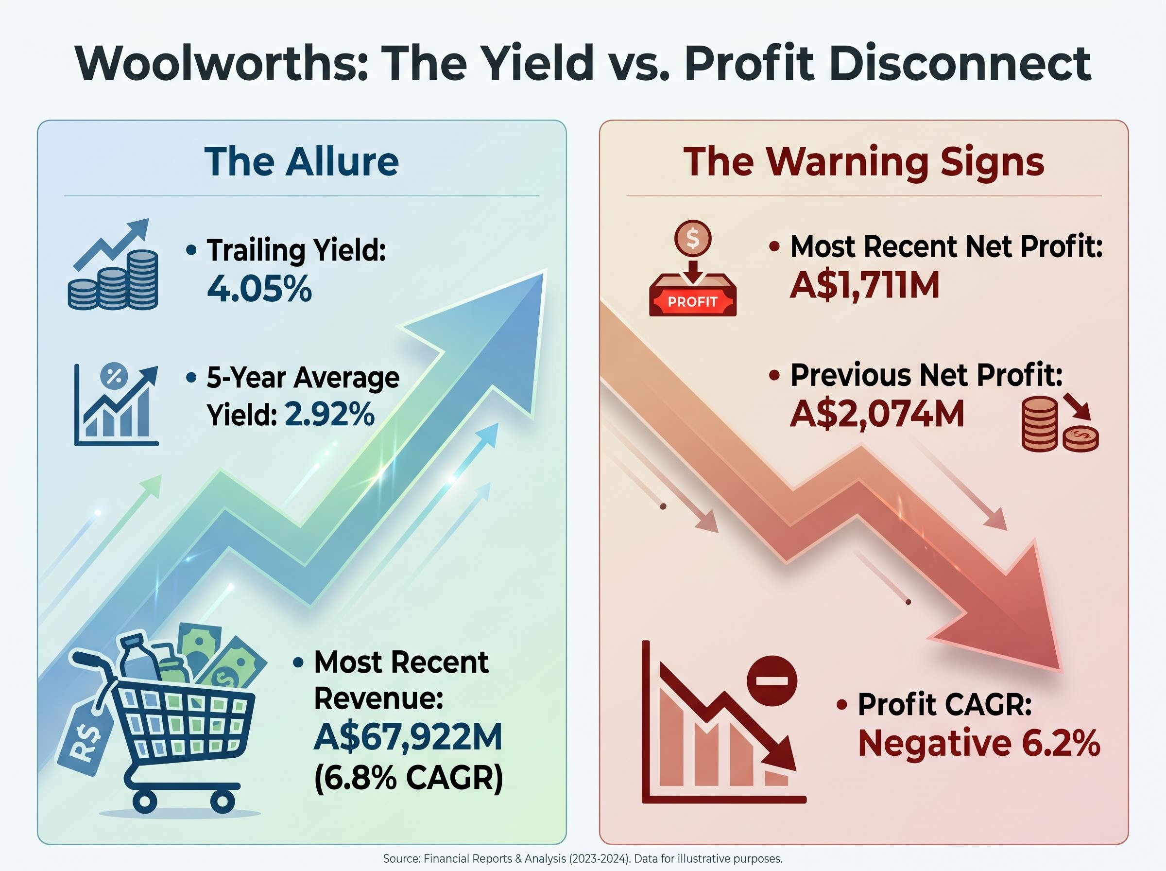 The Woolworths Yield vs. Profit Disconnect