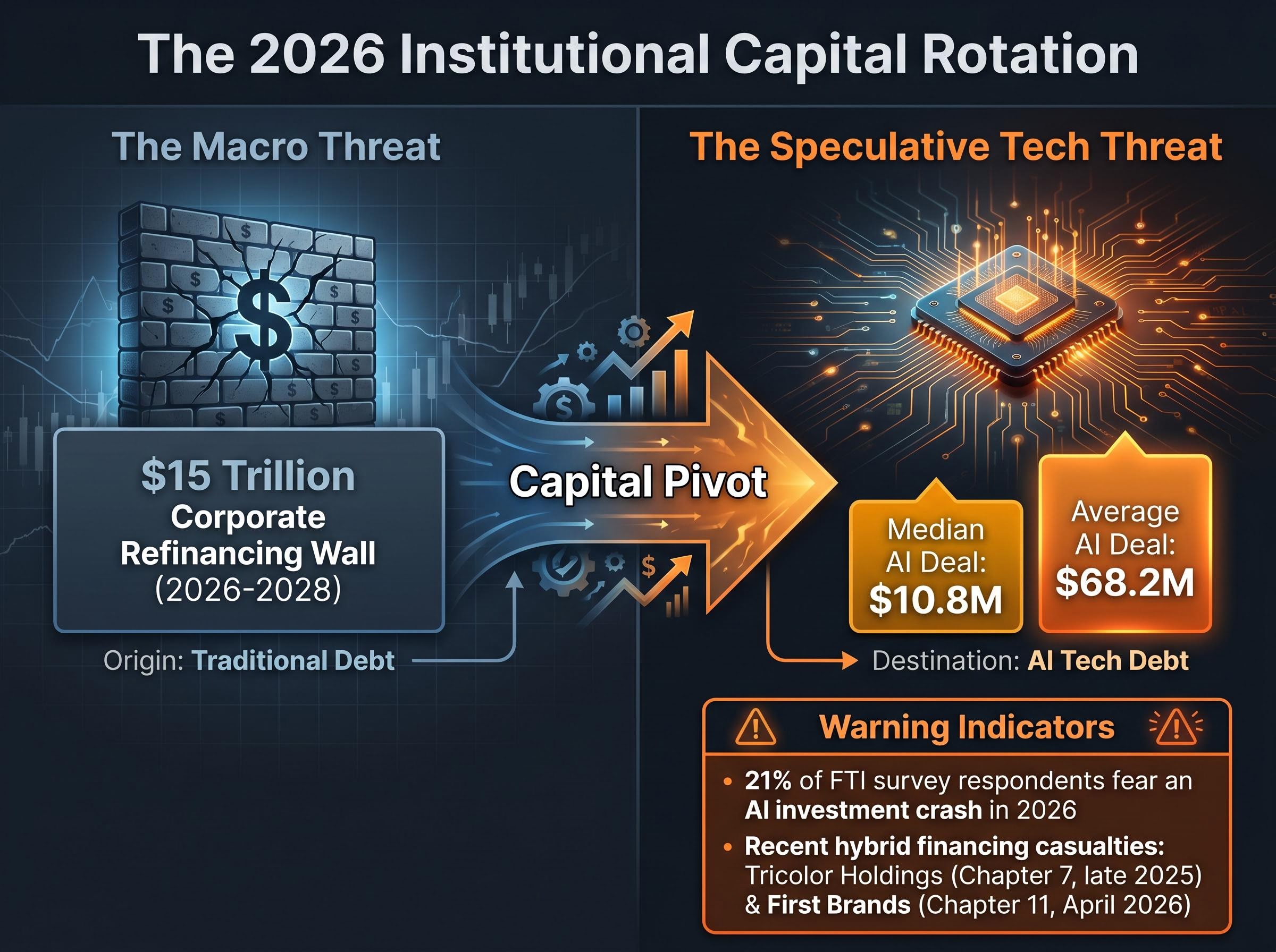 The Capital Rotation: From Legacy Debt to Emerging AI Risk