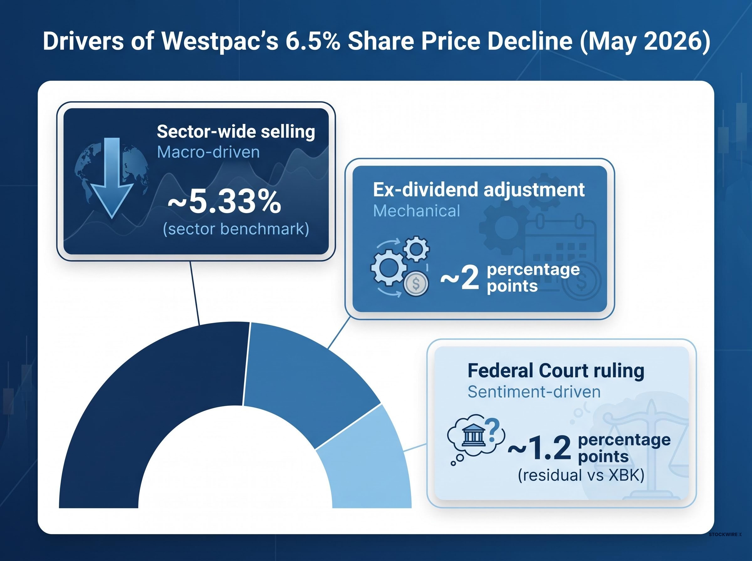 Breakdown of Westpac's 6.5% May Share Price Decline
