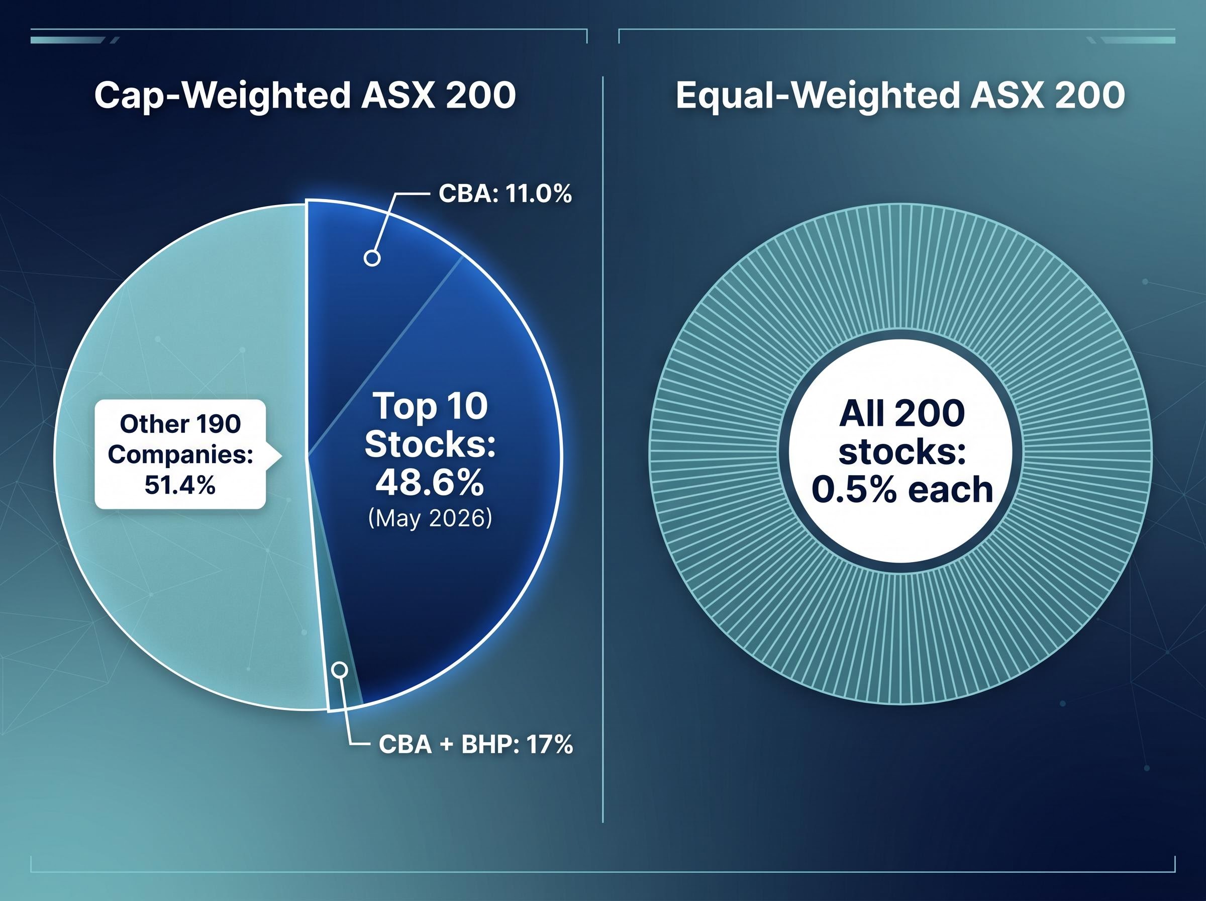 The Reality of Index Concentration: Cap-Weighted vs. Equal-Weighted