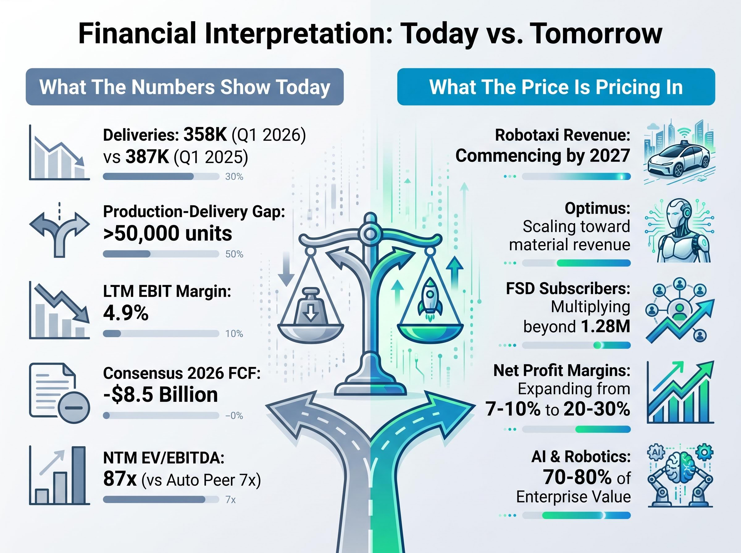Tesla's Q1 2026 Valuation: Two Analytical Lenses