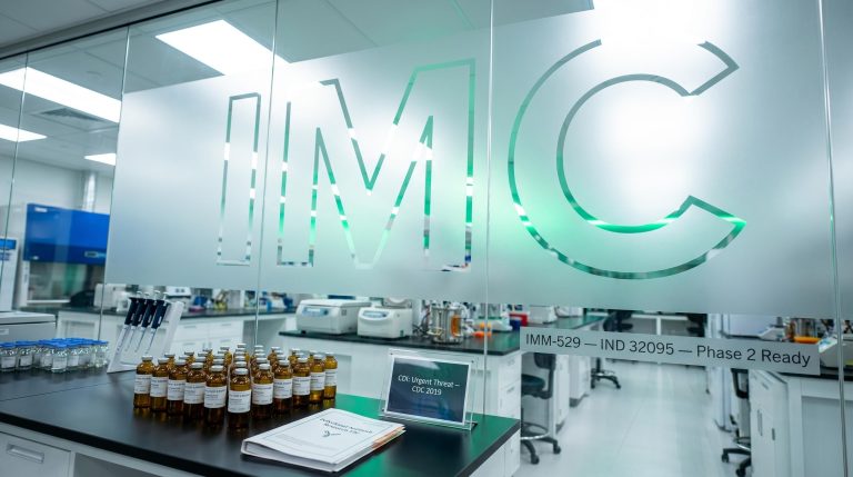 Lab with glass partition