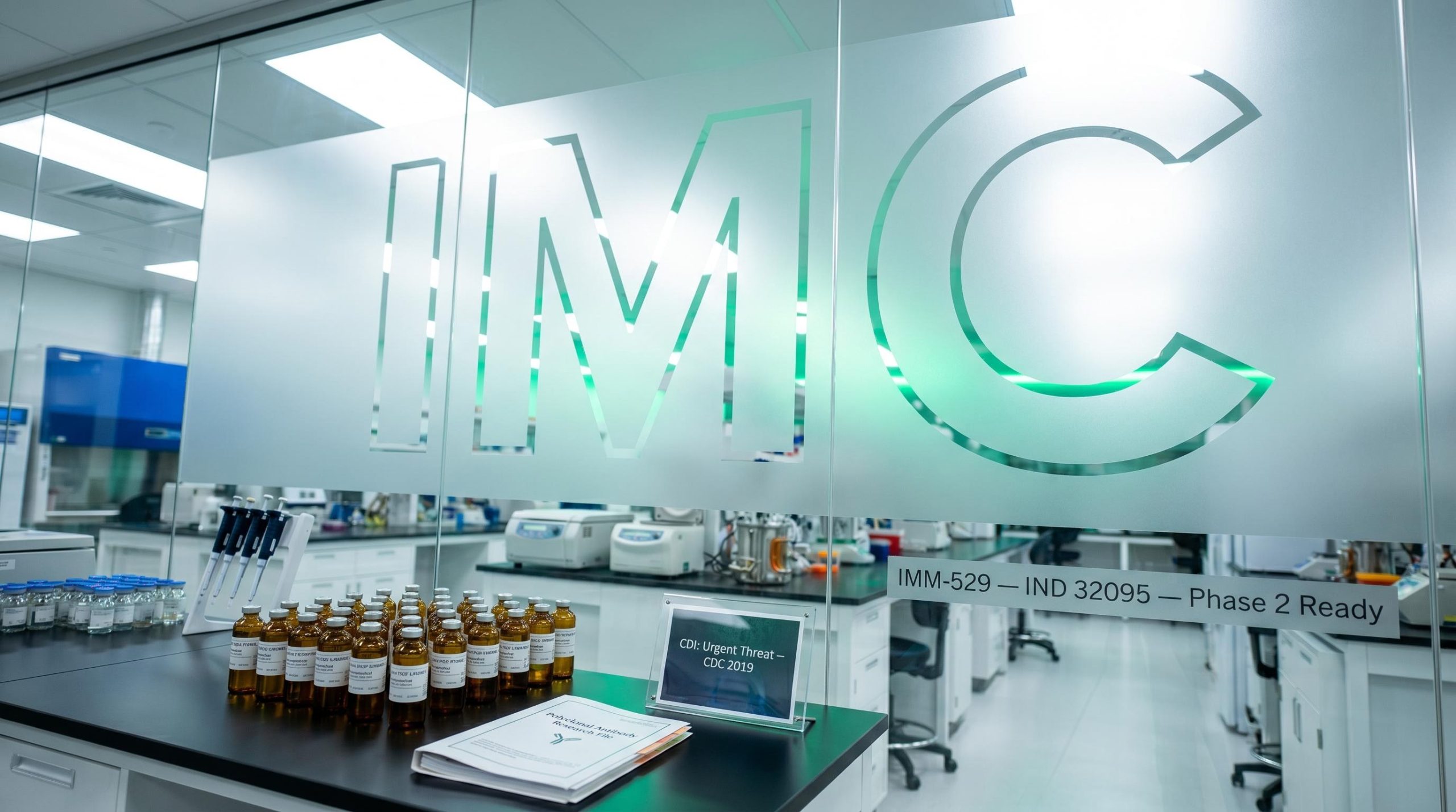 Lab with glass partition