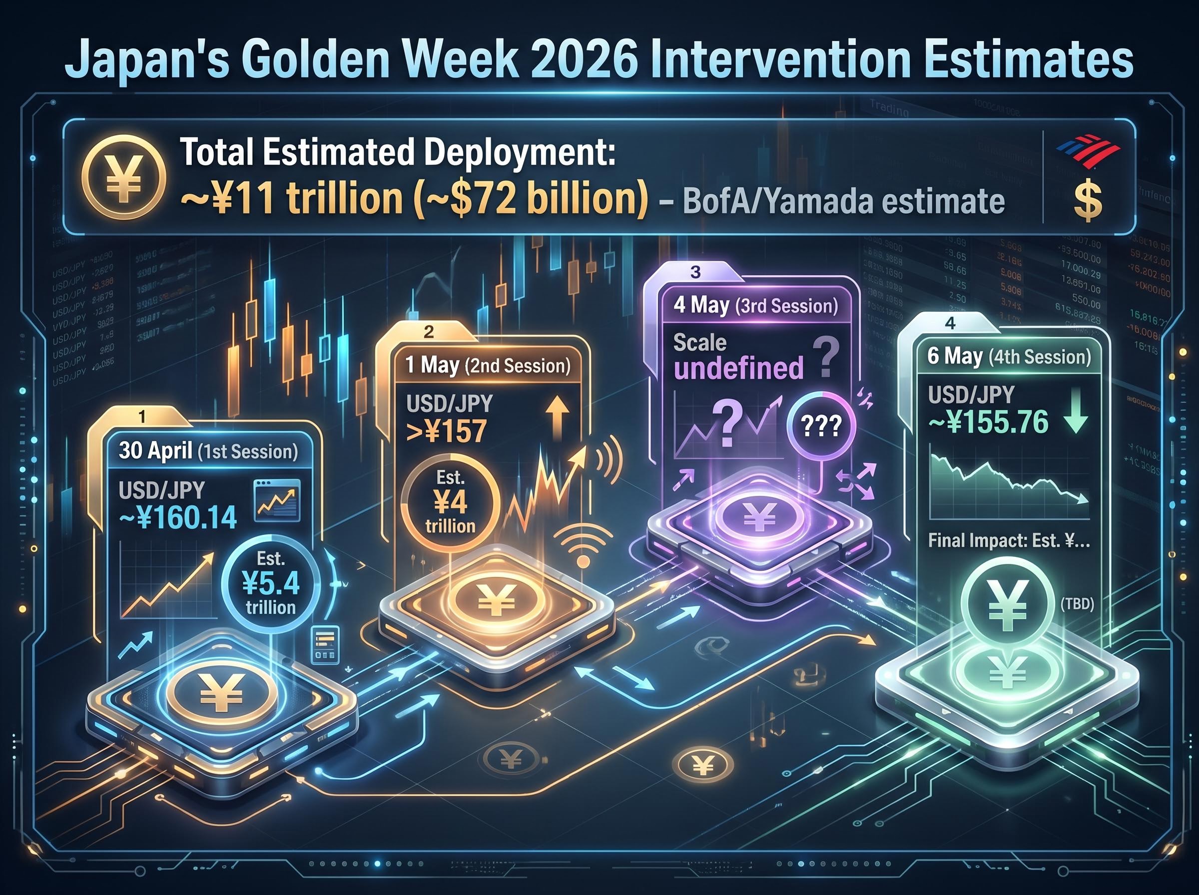 Timeline: Japan's Golden Week 2026 Yen-Buying Operations