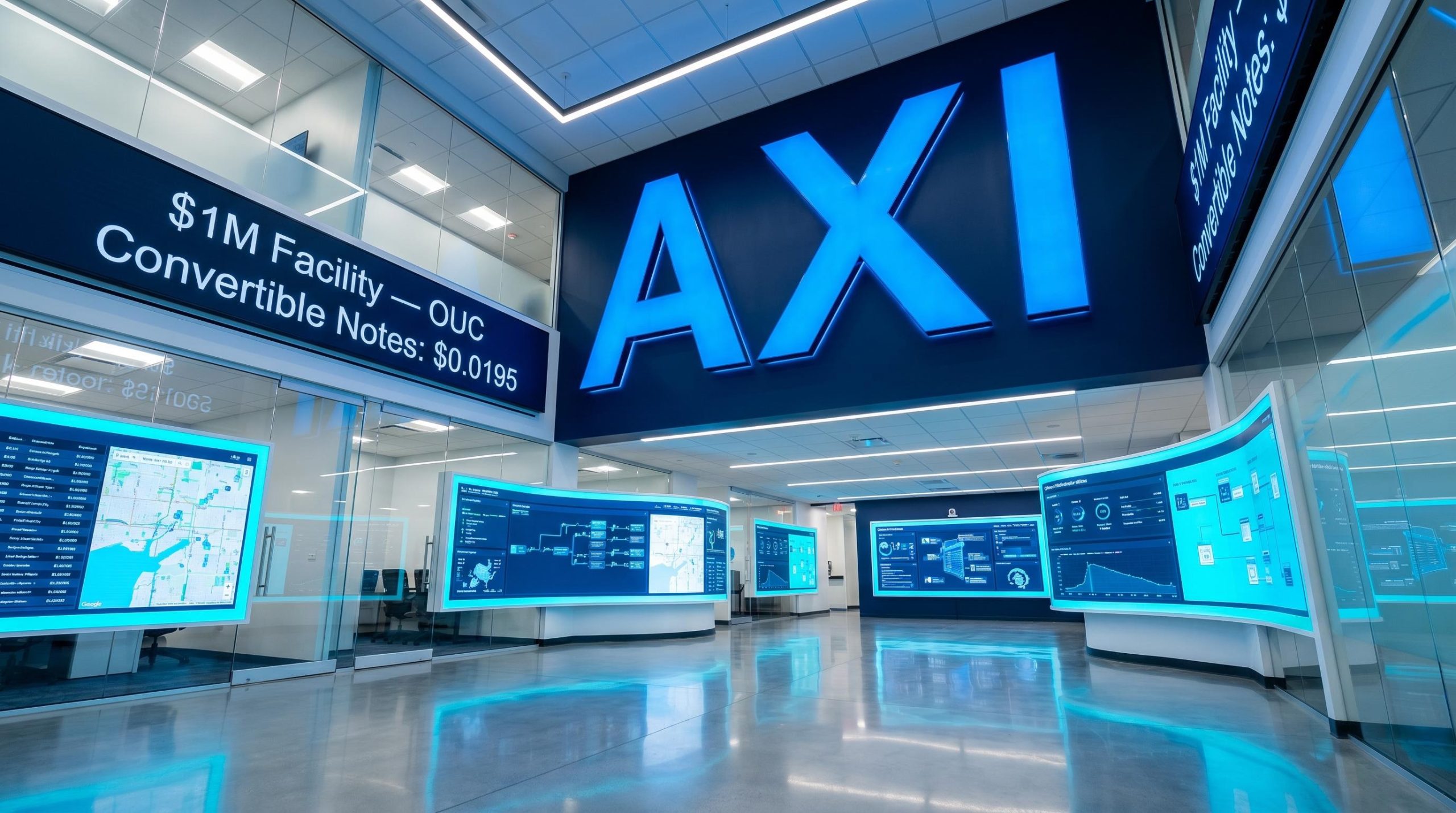 Office with digital screens
