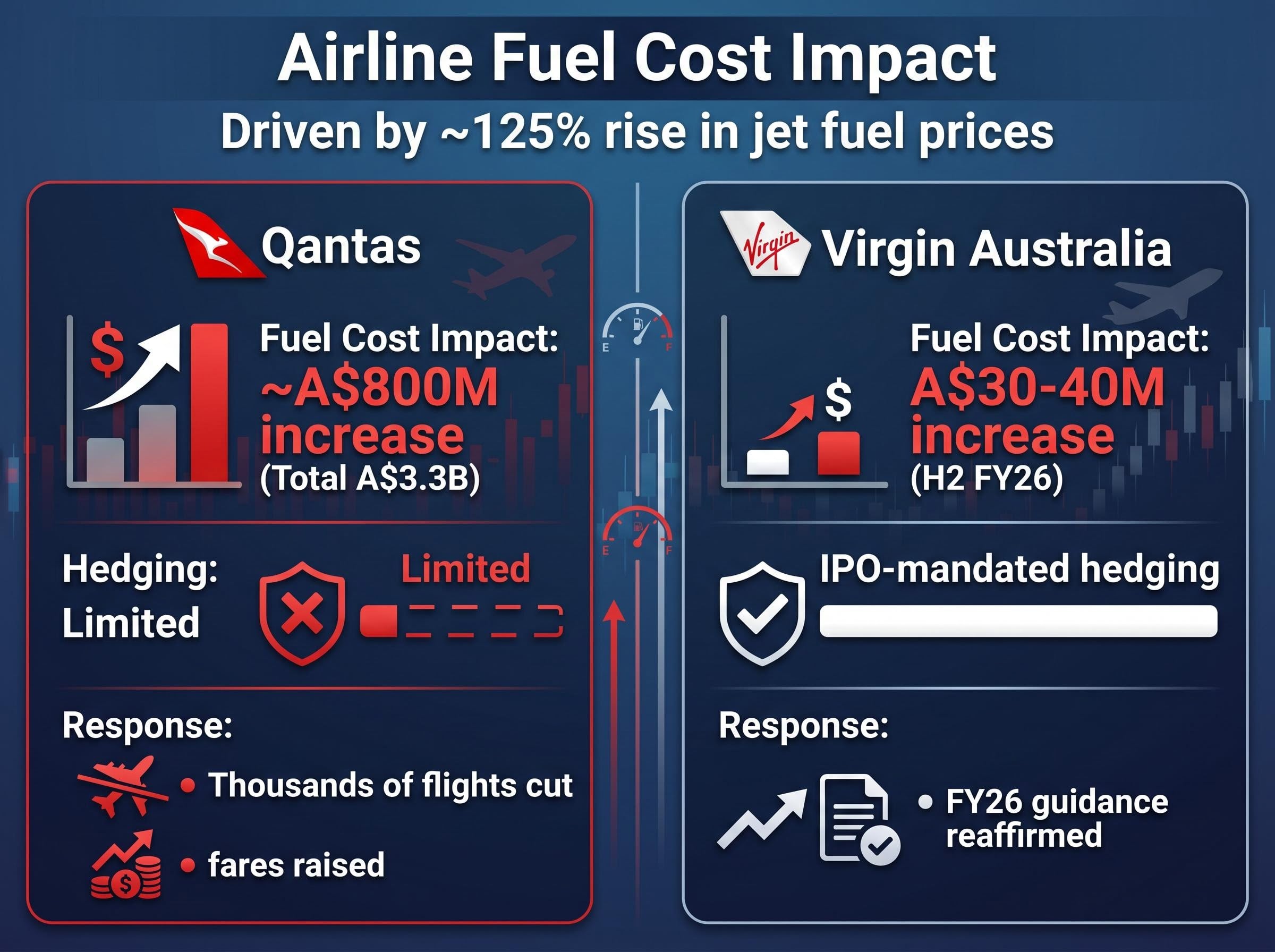 The Cost of Jet Fuel: Qantas vs Virgin Australia