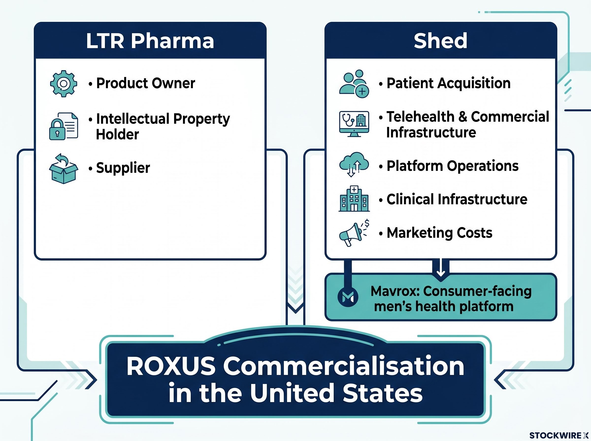 LTR Pharma & Shed: Division of Responsibilities