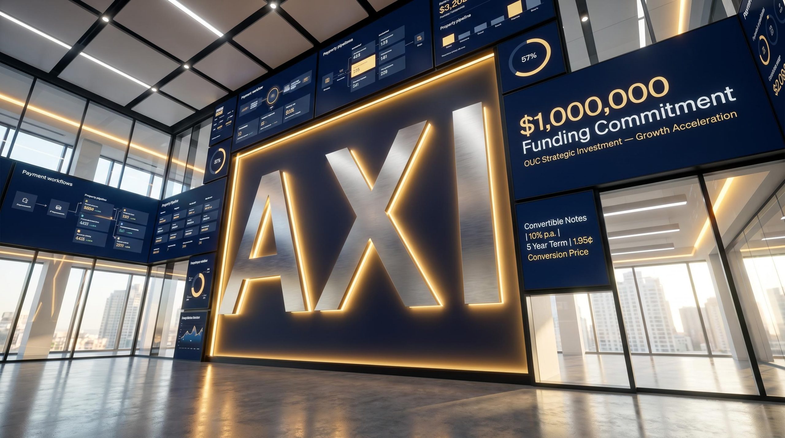 Modern office funding displays