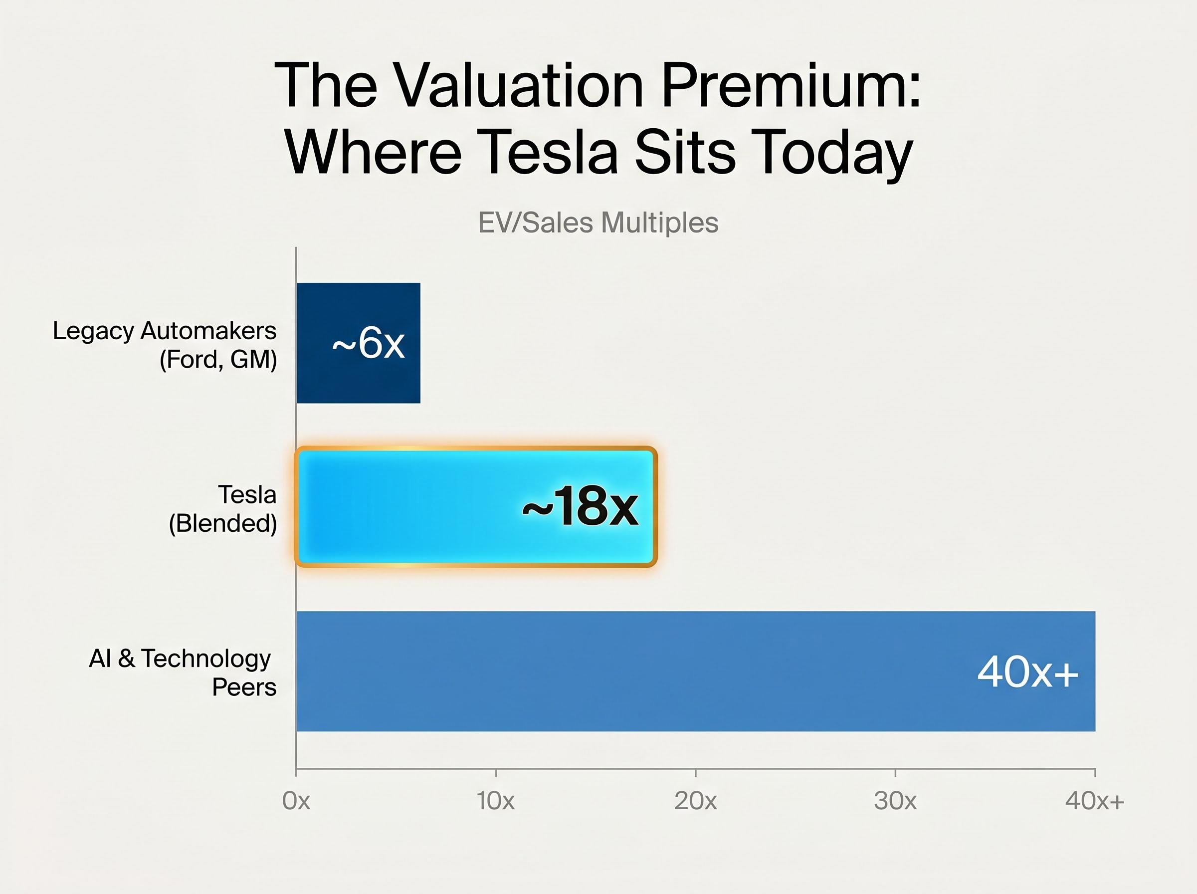 Tesla's Transformation Valuation Premium