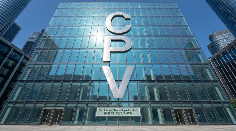 Modern glass building facade