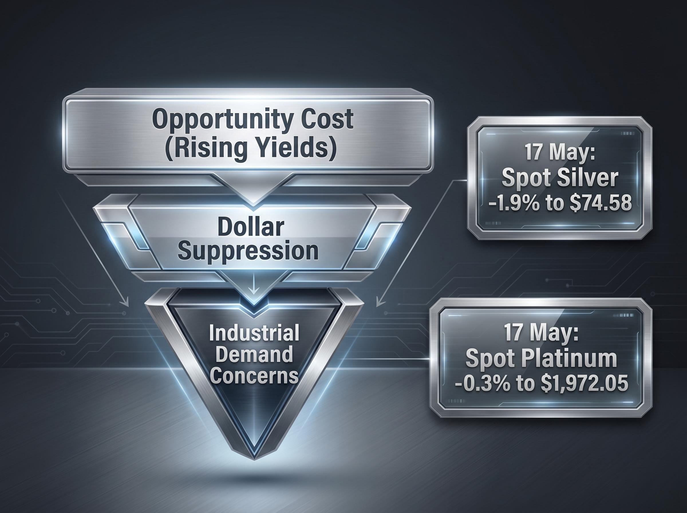 The Three Layers of Pressure on Silver and Platinum