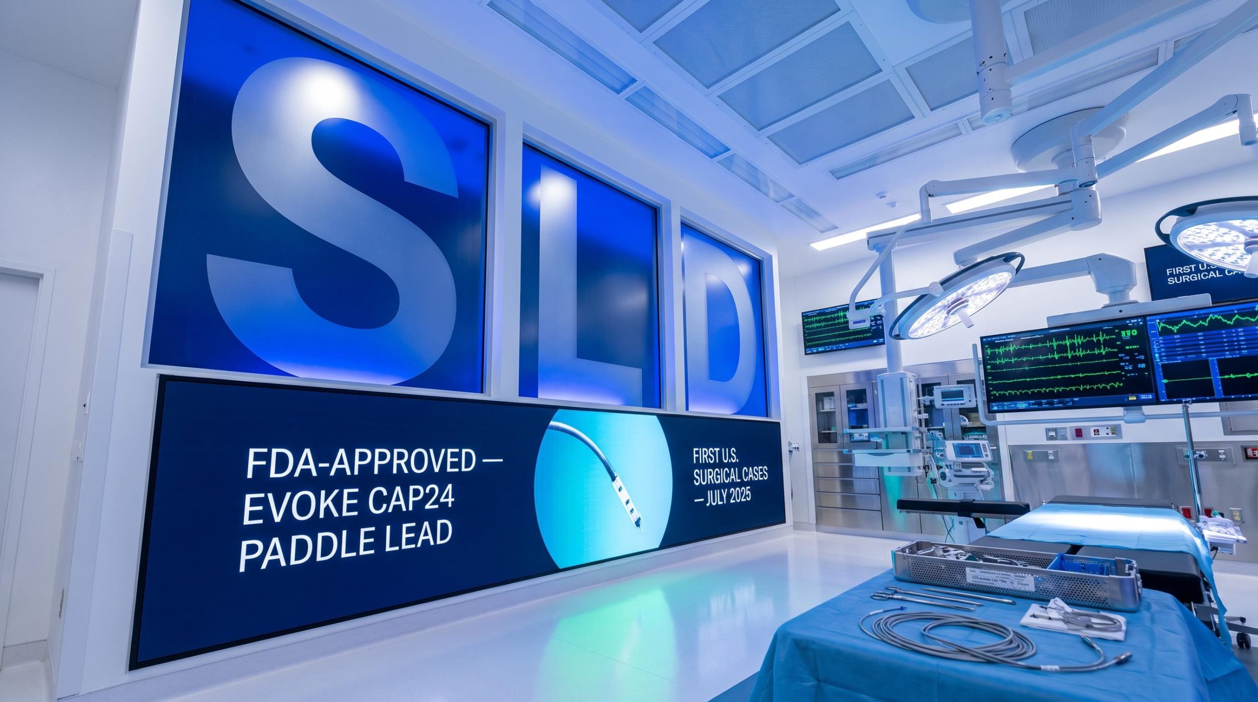 Surgical room with equipment