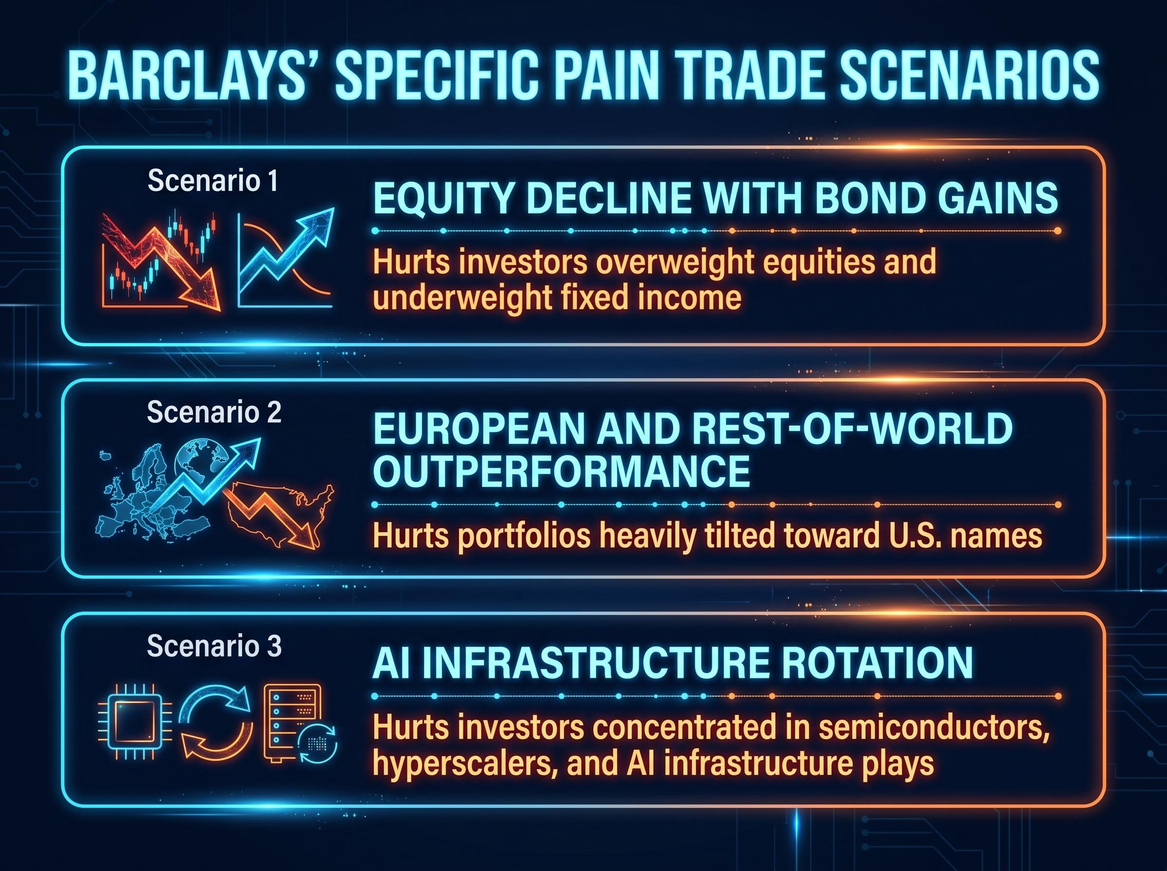 Barclays' Pain Trade Scenarios Matrix