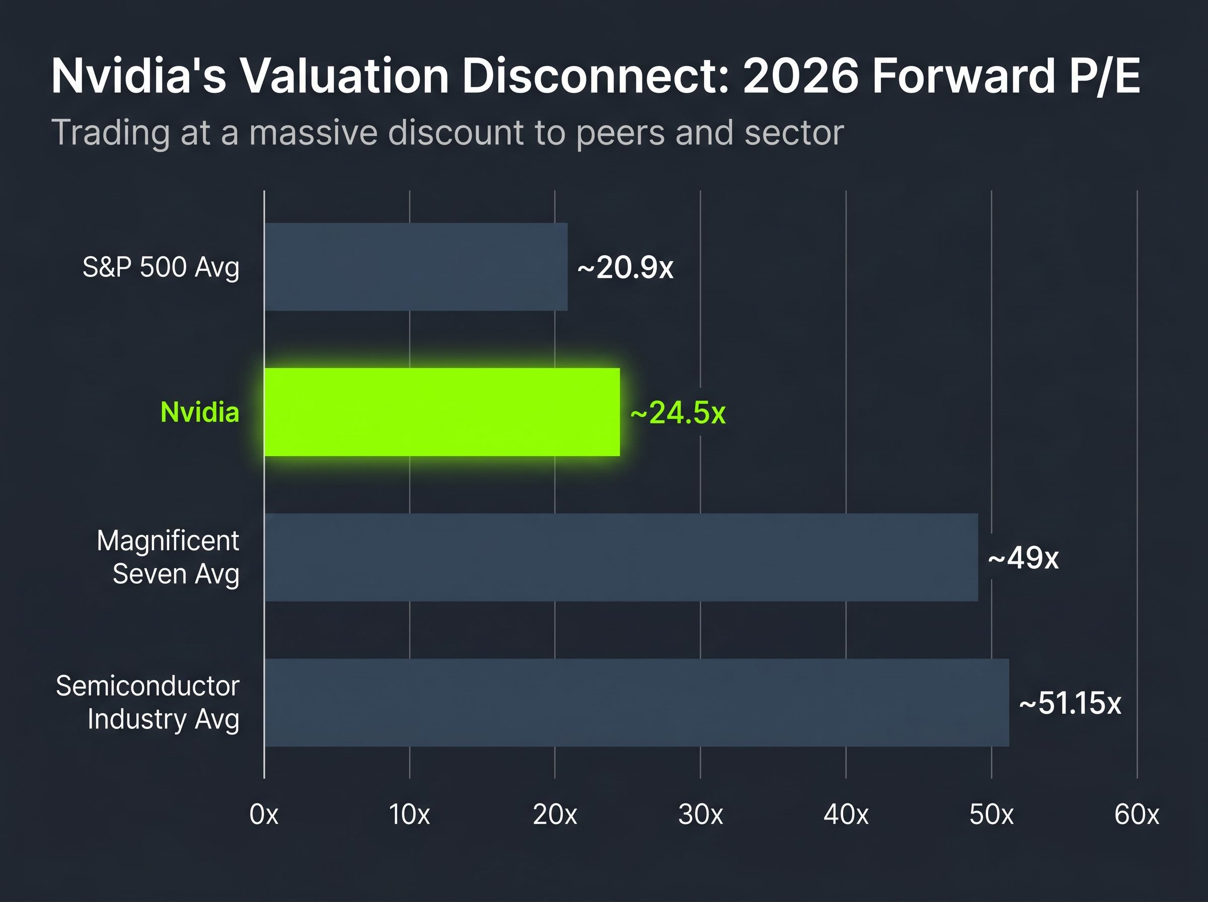 Nvidia's Valuation Paradox: 2026 Forward P/E Comparison