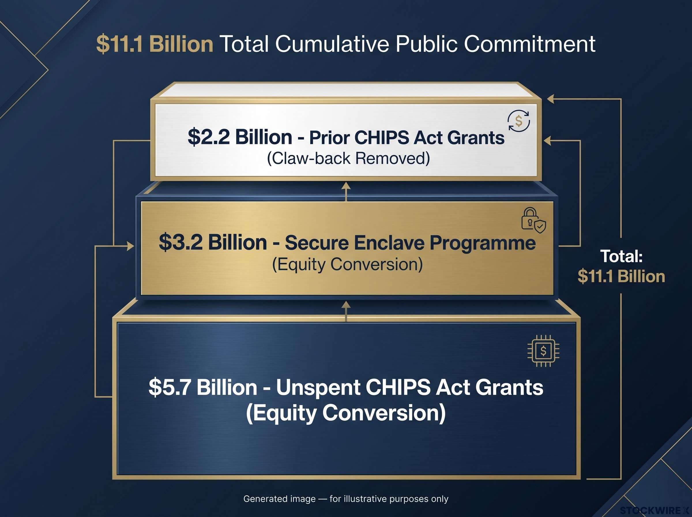 Composition of the $11.1 Billion Public Commitment to Intel