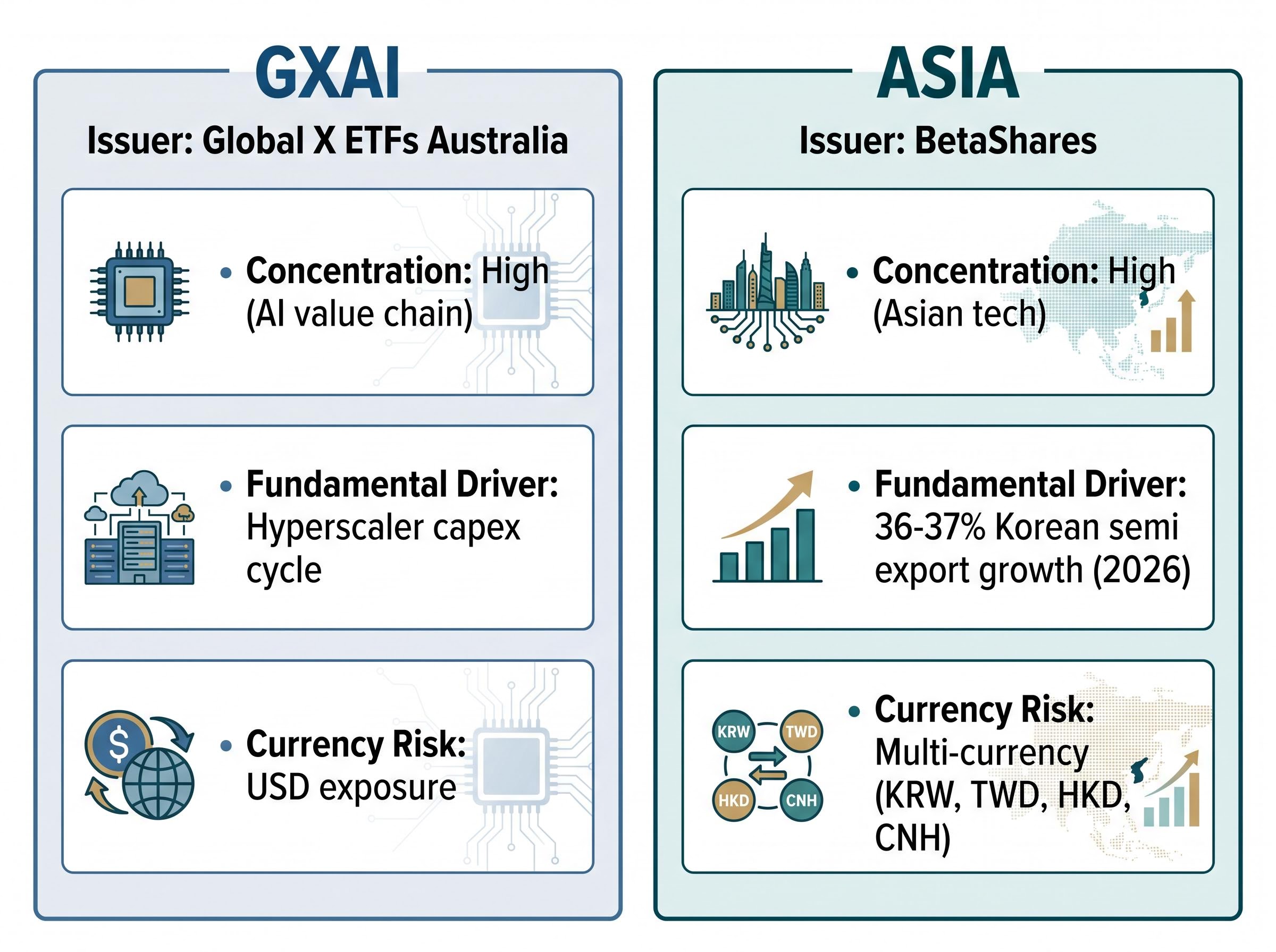 GXAI vs ASIA: Core Fundamentals and Exposures