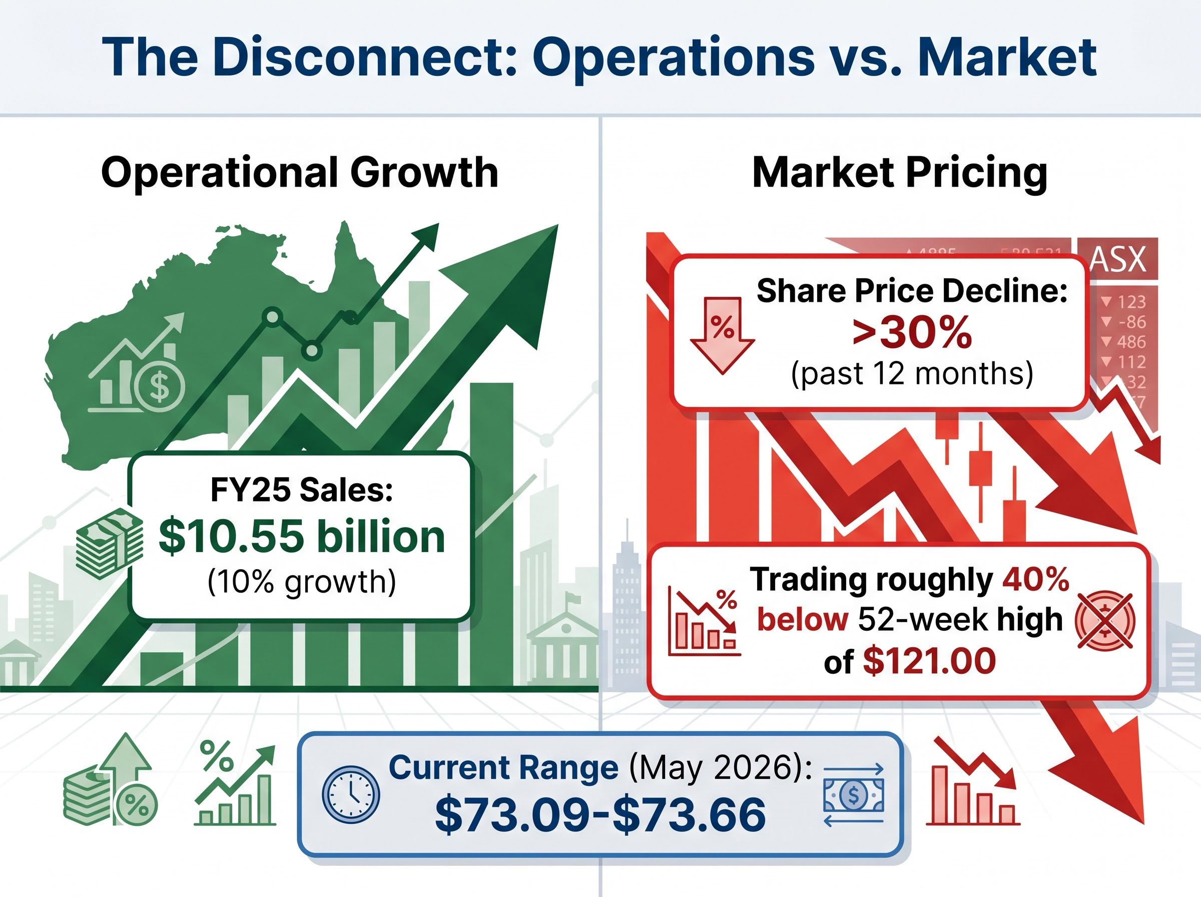 The Disconnect: Operational Growth vs. Market Pricing