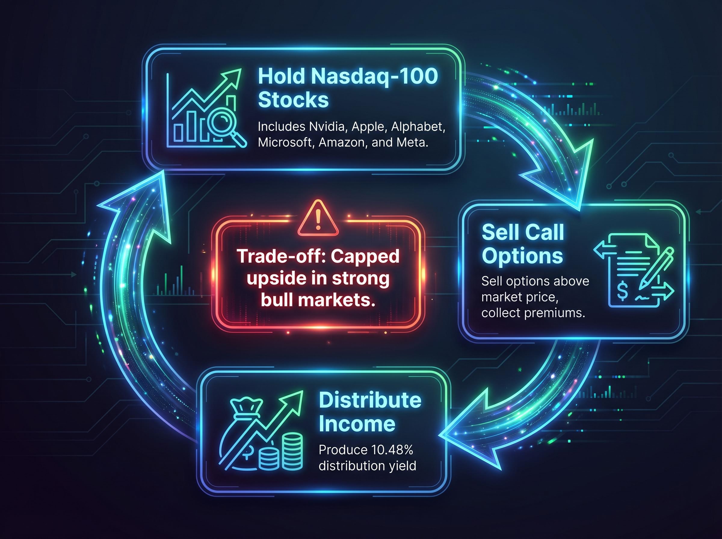 JEPQ's 3-Step Income Generation Loop