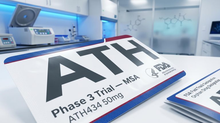 Lab with trial poster