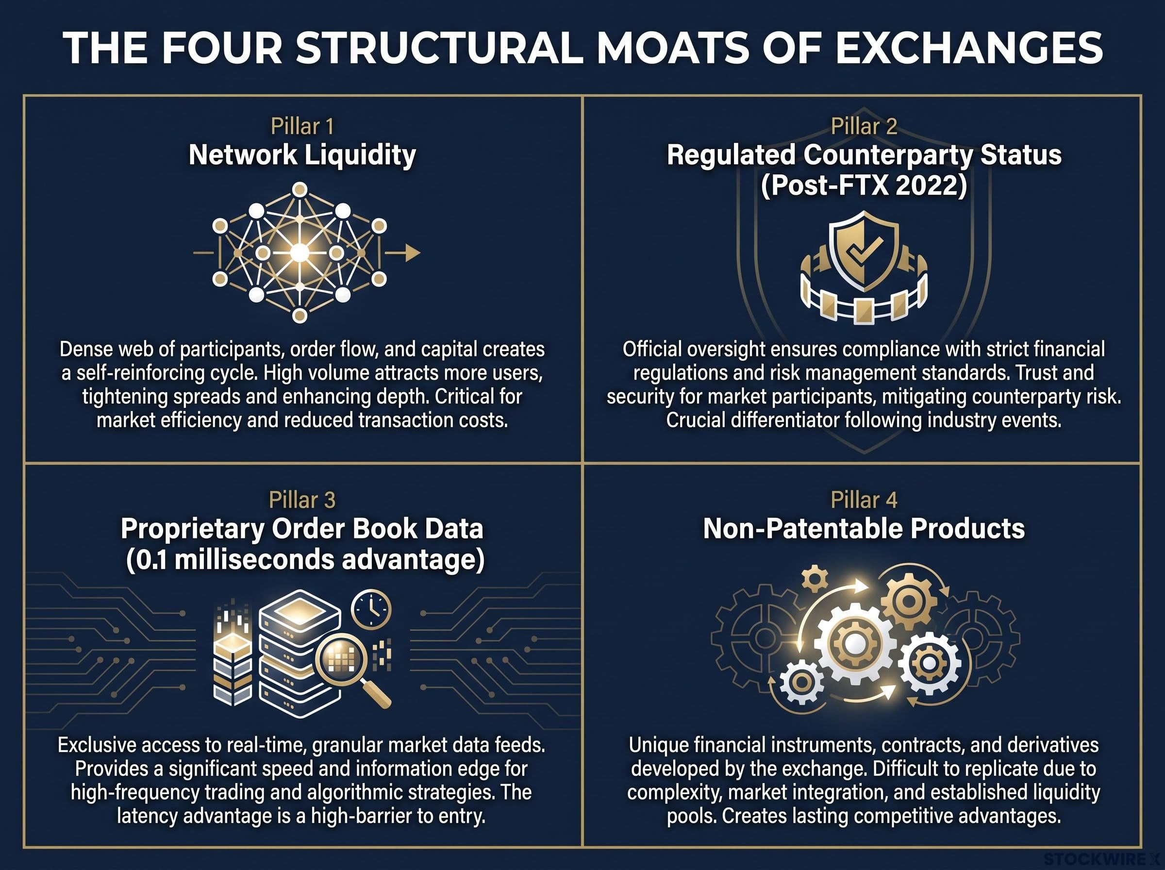 The Four Structural Moats of Exchanges