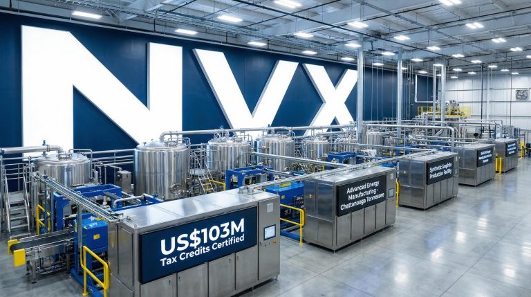 Novonix Locks in $103M Tax Credit to Build US Battery Materials Plant by 2028