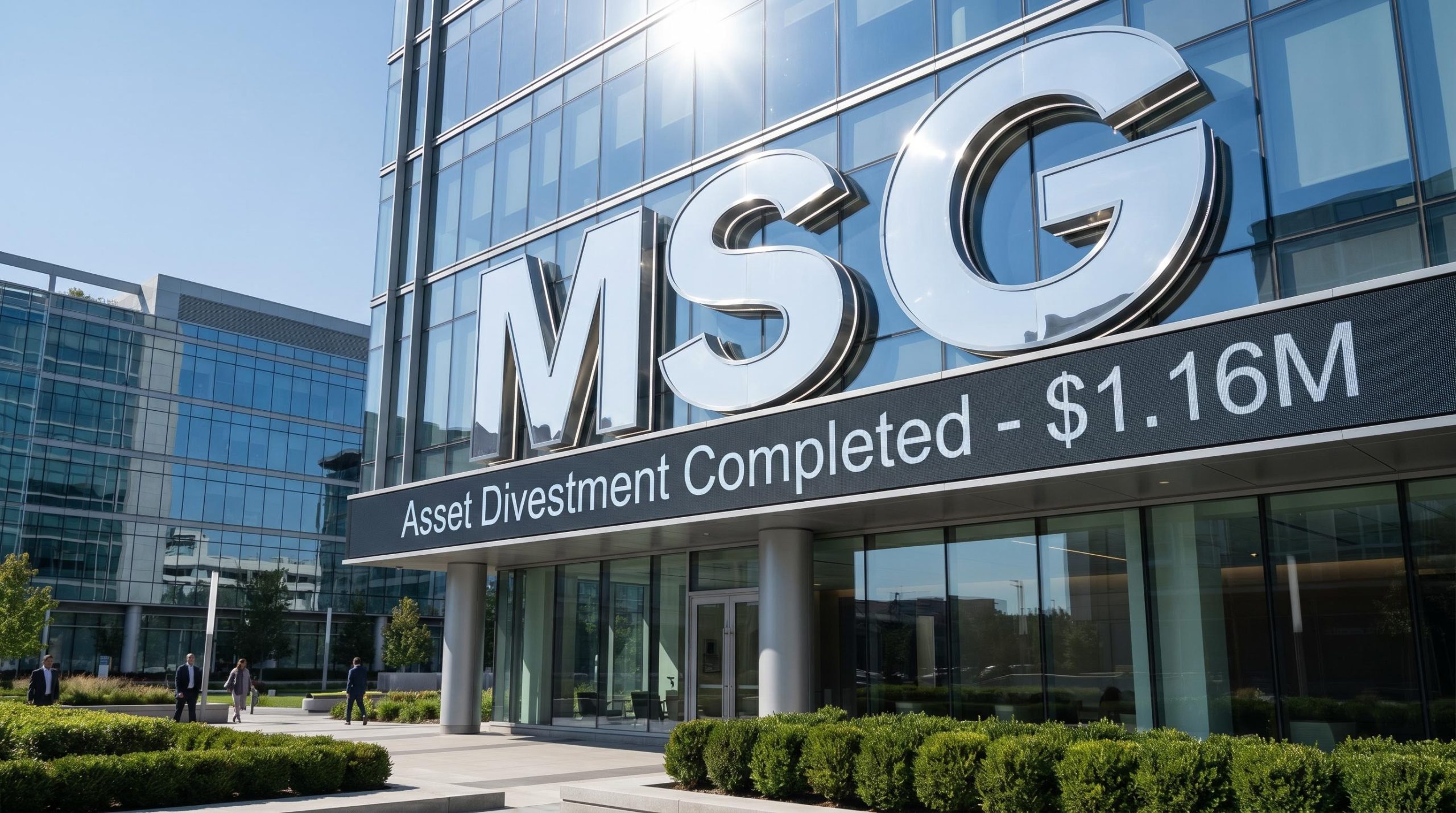 MSG sign with divestment message