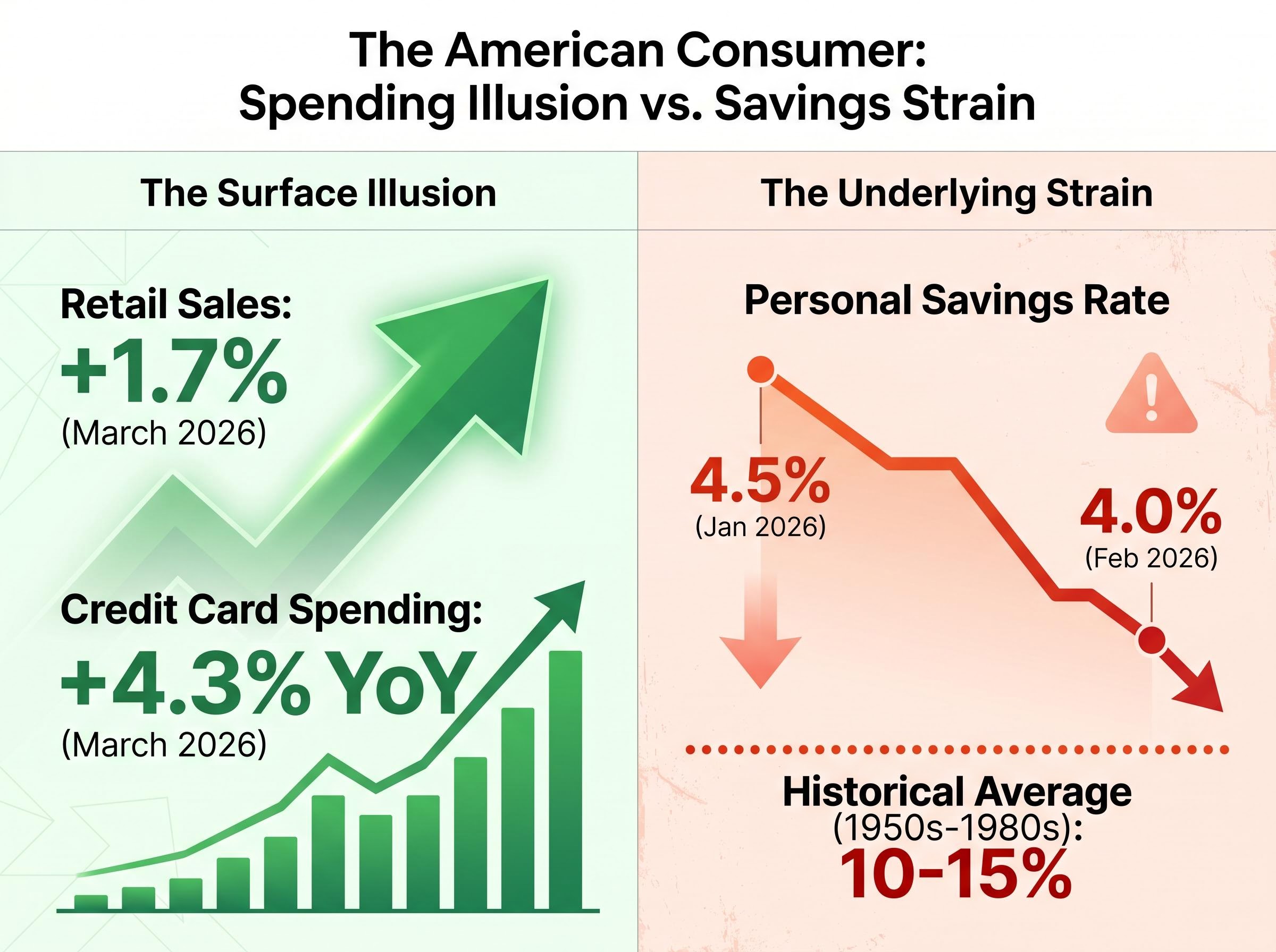 The Spending Illusion vs. The Savings Reality