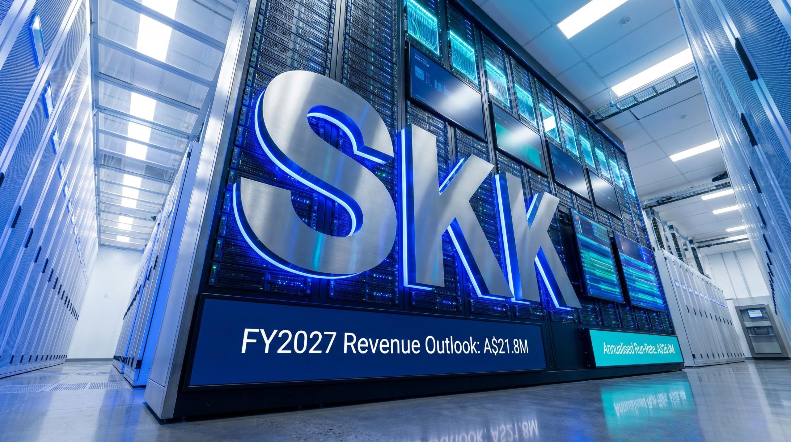 server room with SKK logo