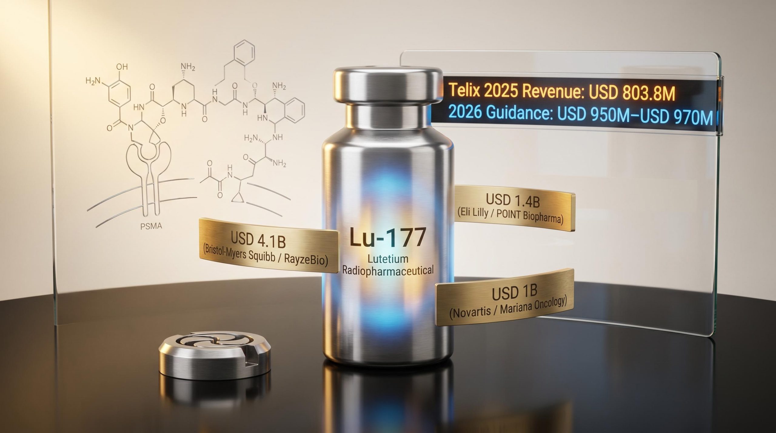Lutetium-177 radiopharmaceutical vial with USD 6.5B M
