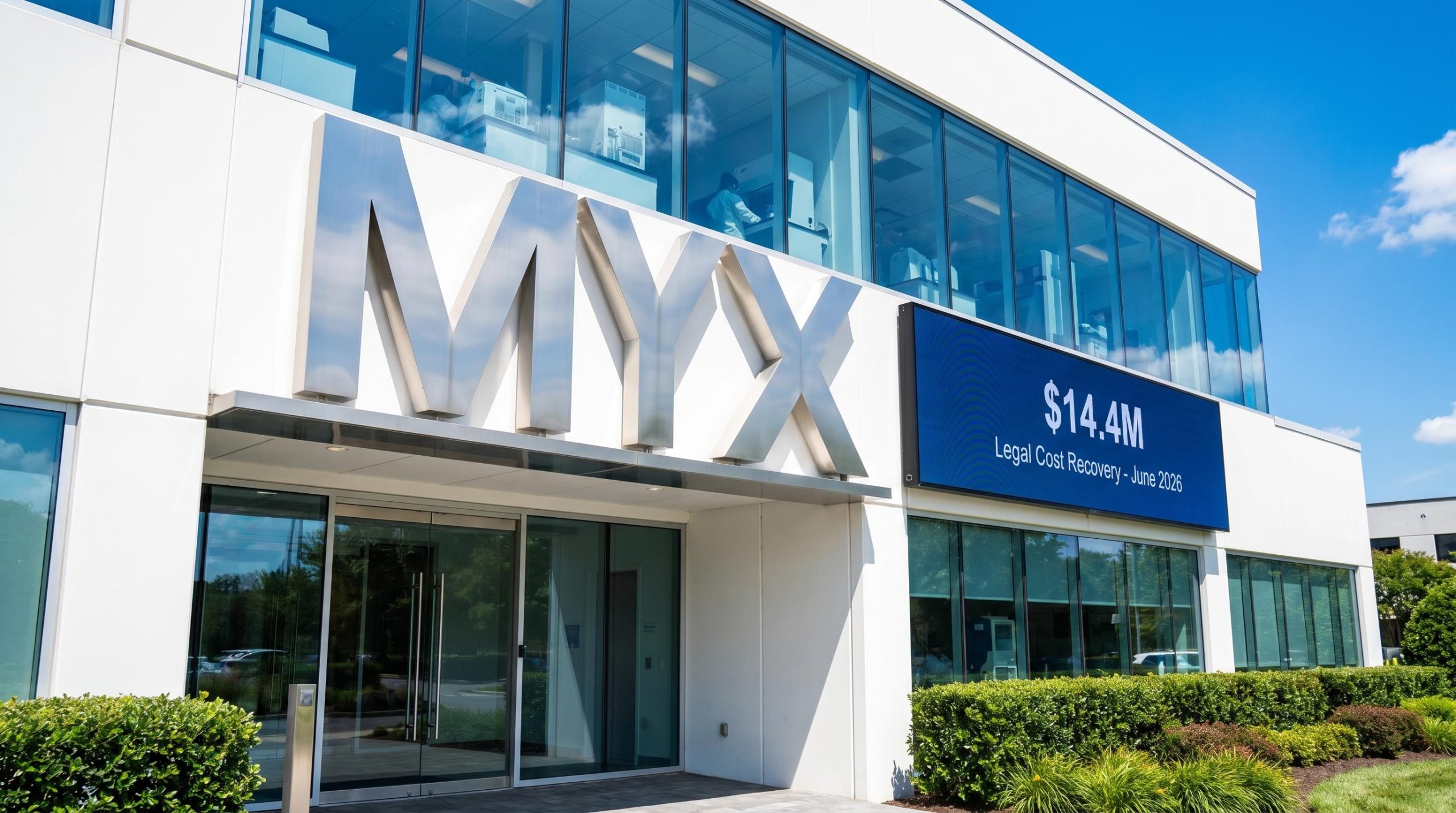 Building with MYX logo