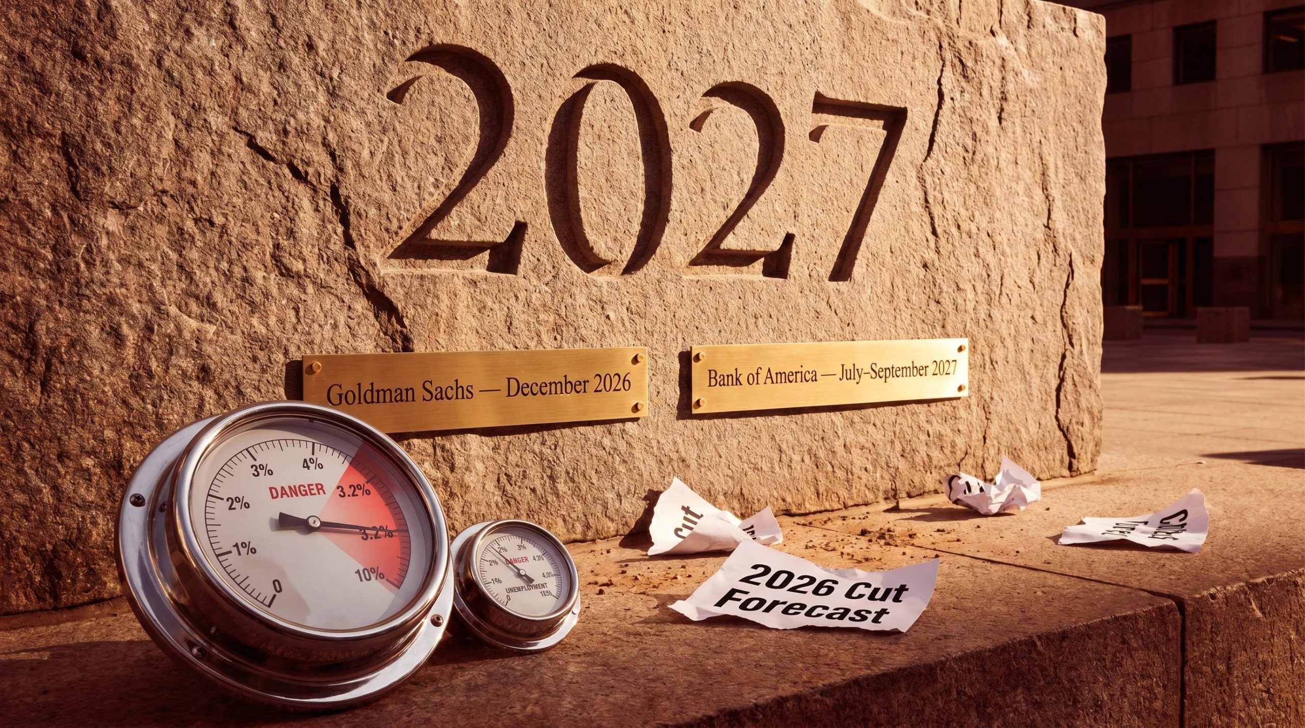 Goldman Sachs and Bank of America Fed rate cut forecasts pushed to 2027 as core PCE holds at 3.2%