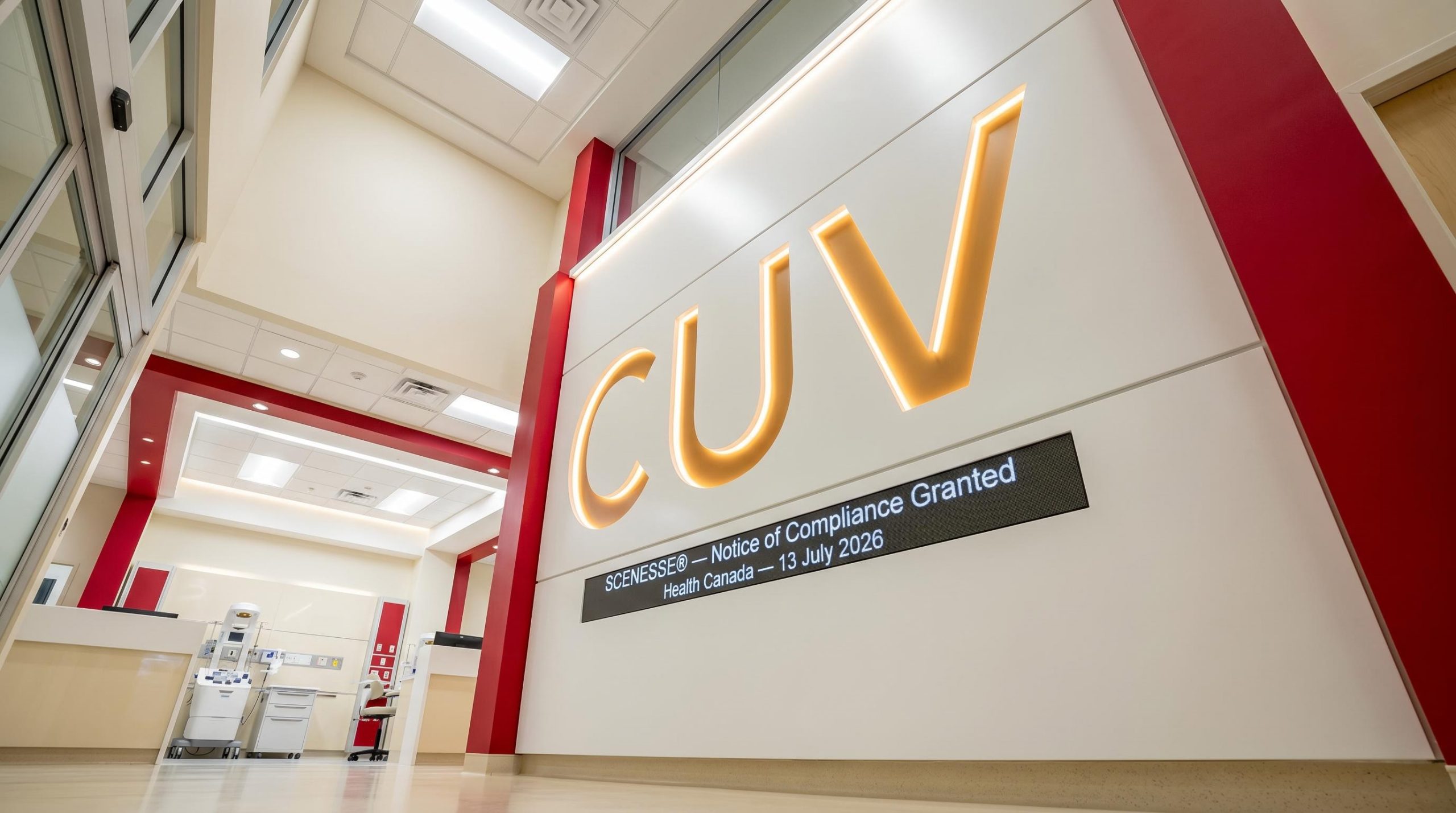 CUV logo on wall