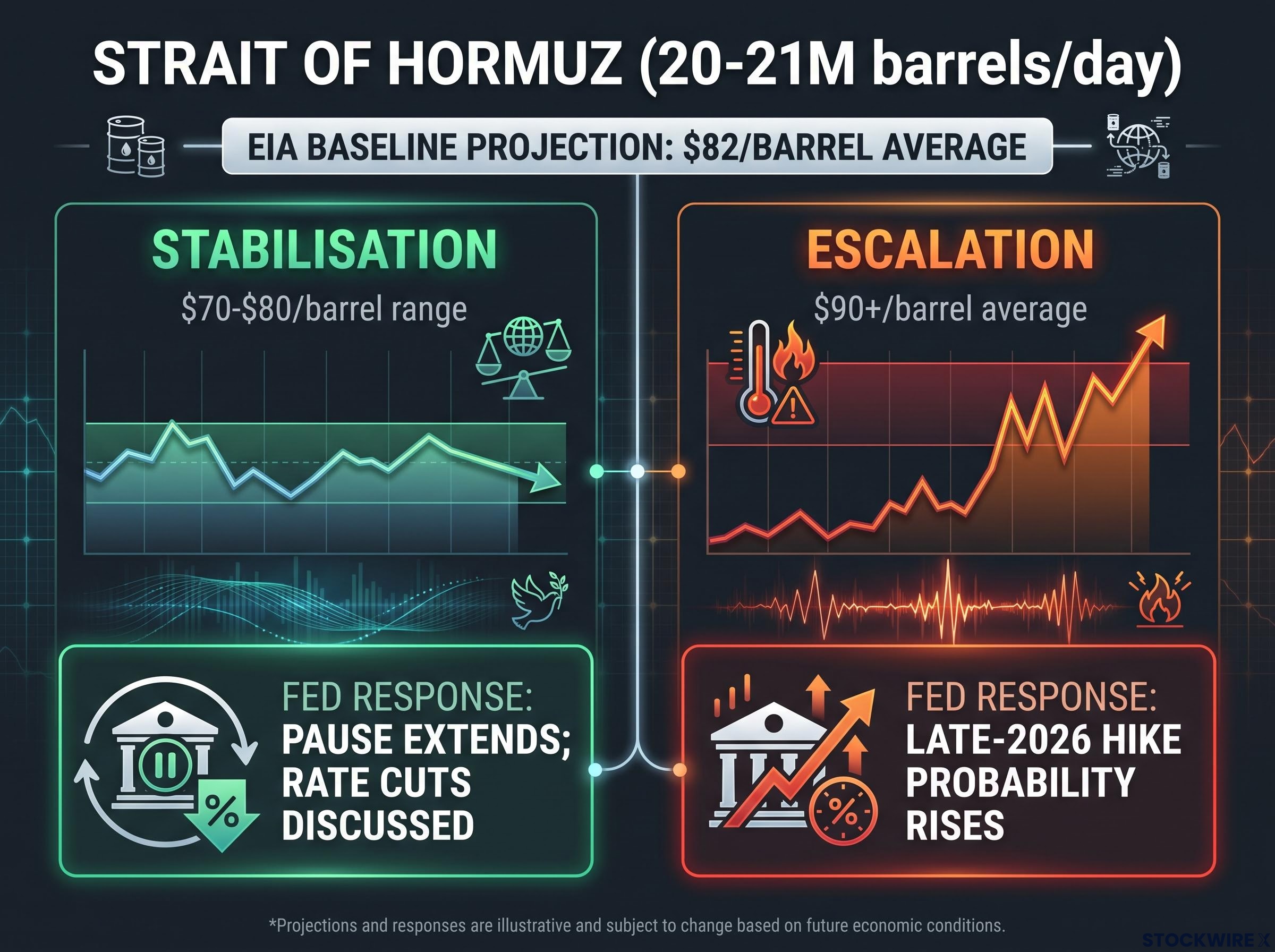 Hormuz Oil Scenarios and Fed Policy Response