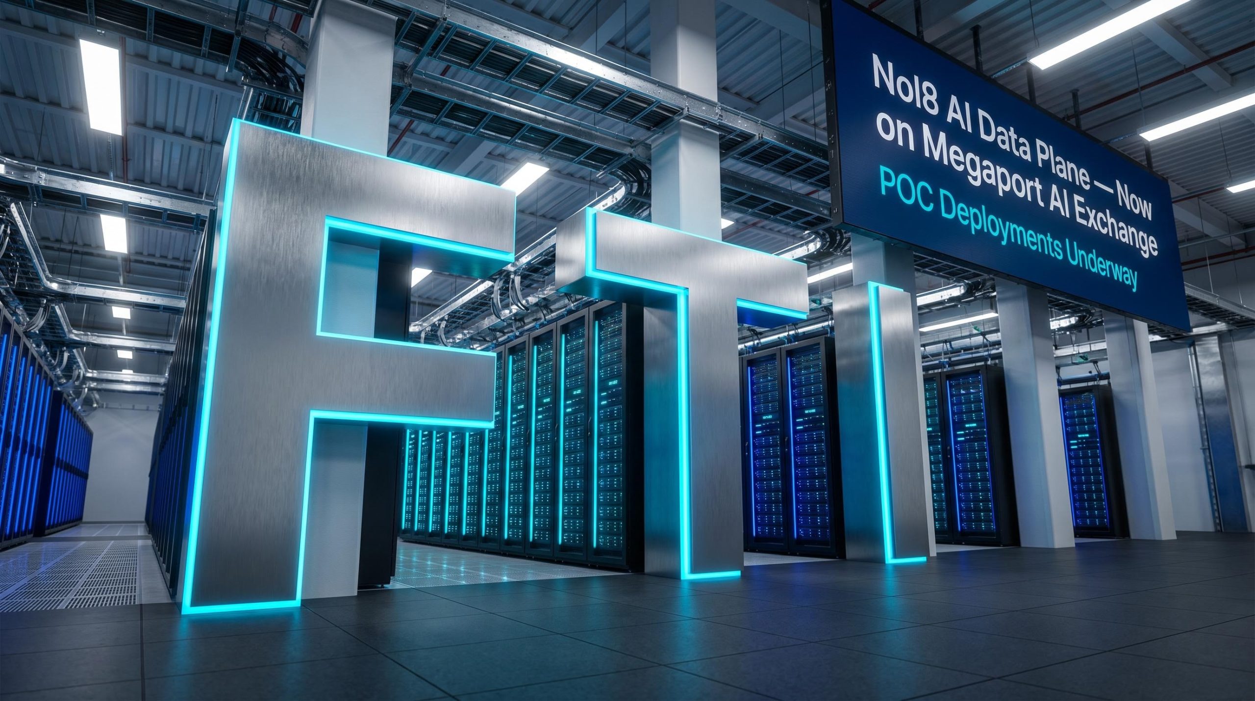 AI data center interior