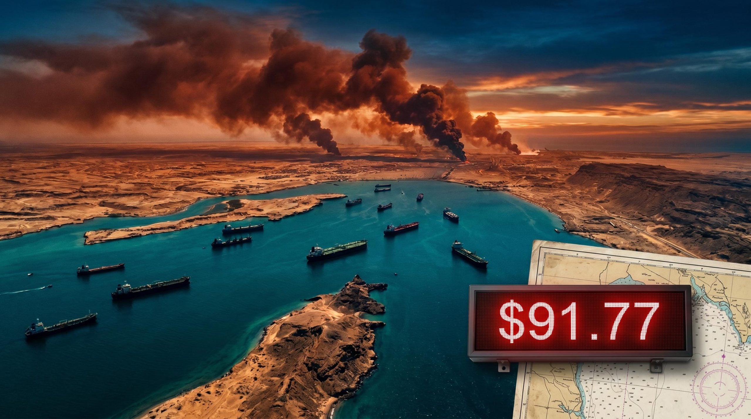 Tankers stranded in Strait of Hormuz as US strikes shatter diplomacy, WTI crude oil prices surge to $91.77